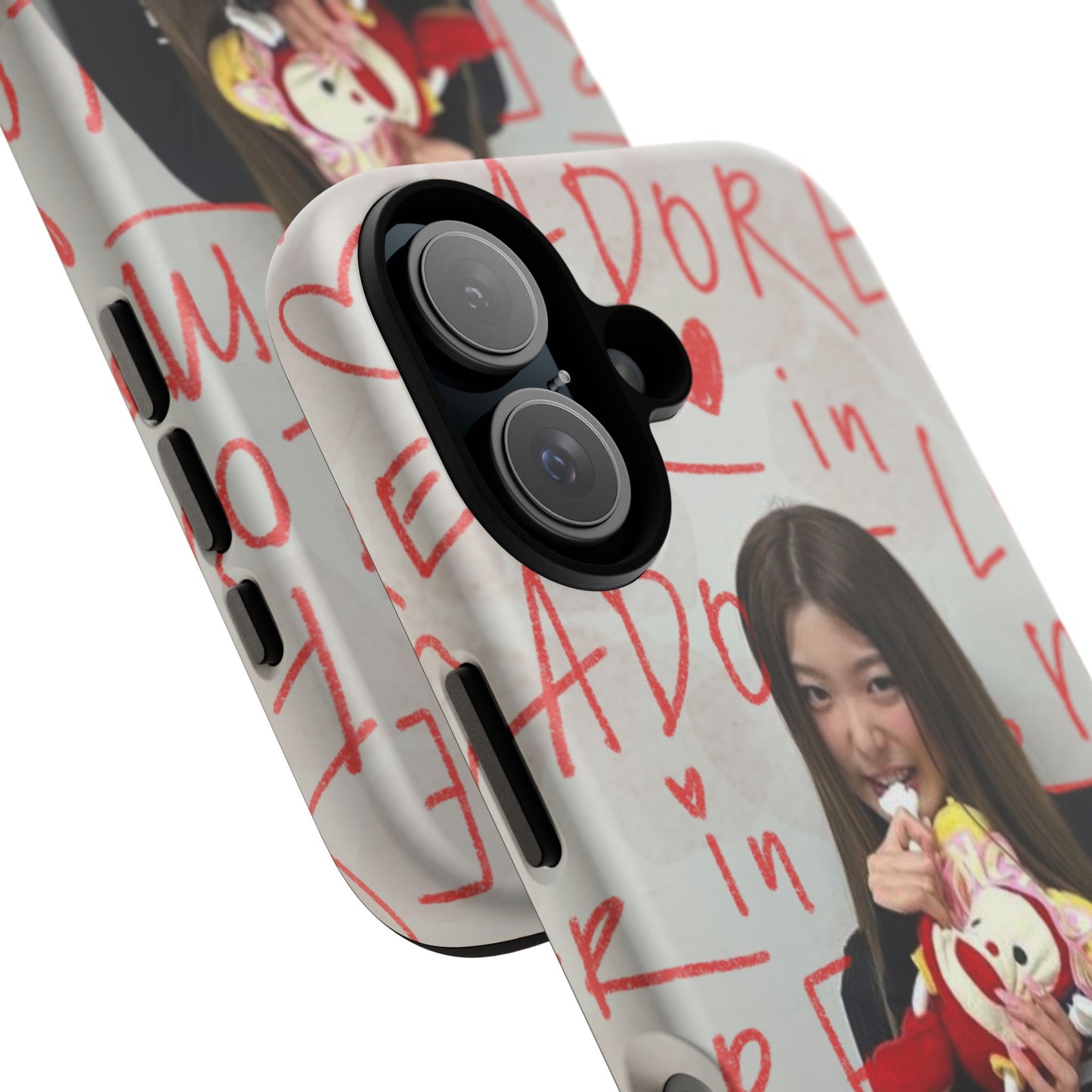 Yoonchae Phone Case — Adore Graffiti Heart Background
