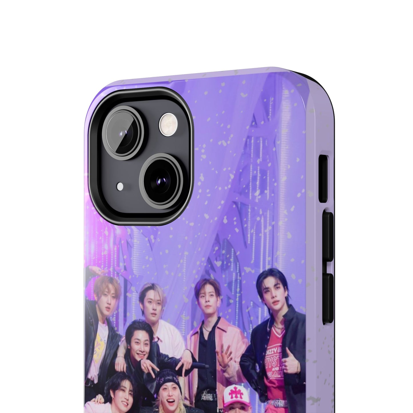 Stray Kids Photo Tough Phone Case — "You Make Stray Kids Stay" Purple K‑Pop Protective Cover