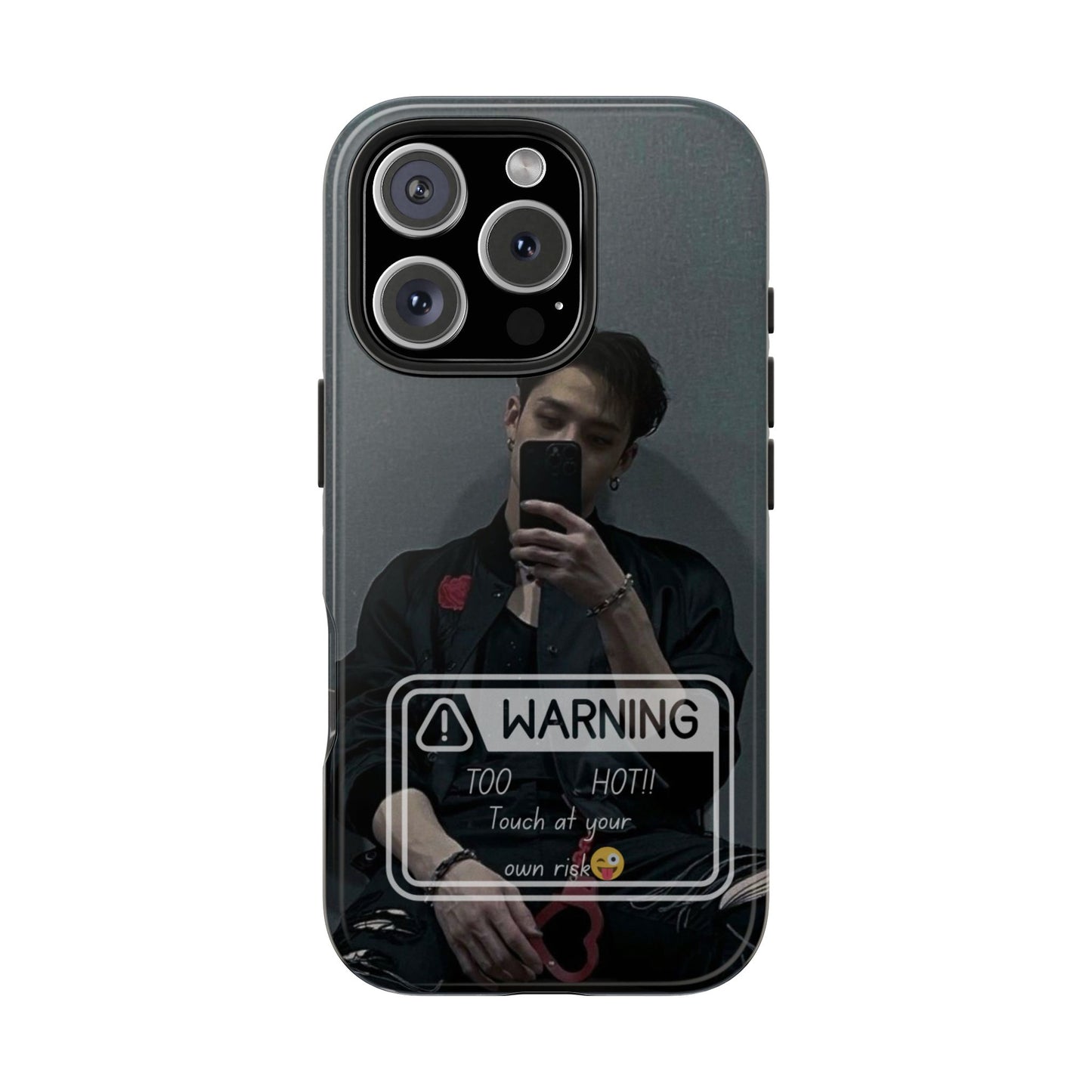 Warning: Bang Chan Tough Phone Case — Protective Slim Cover