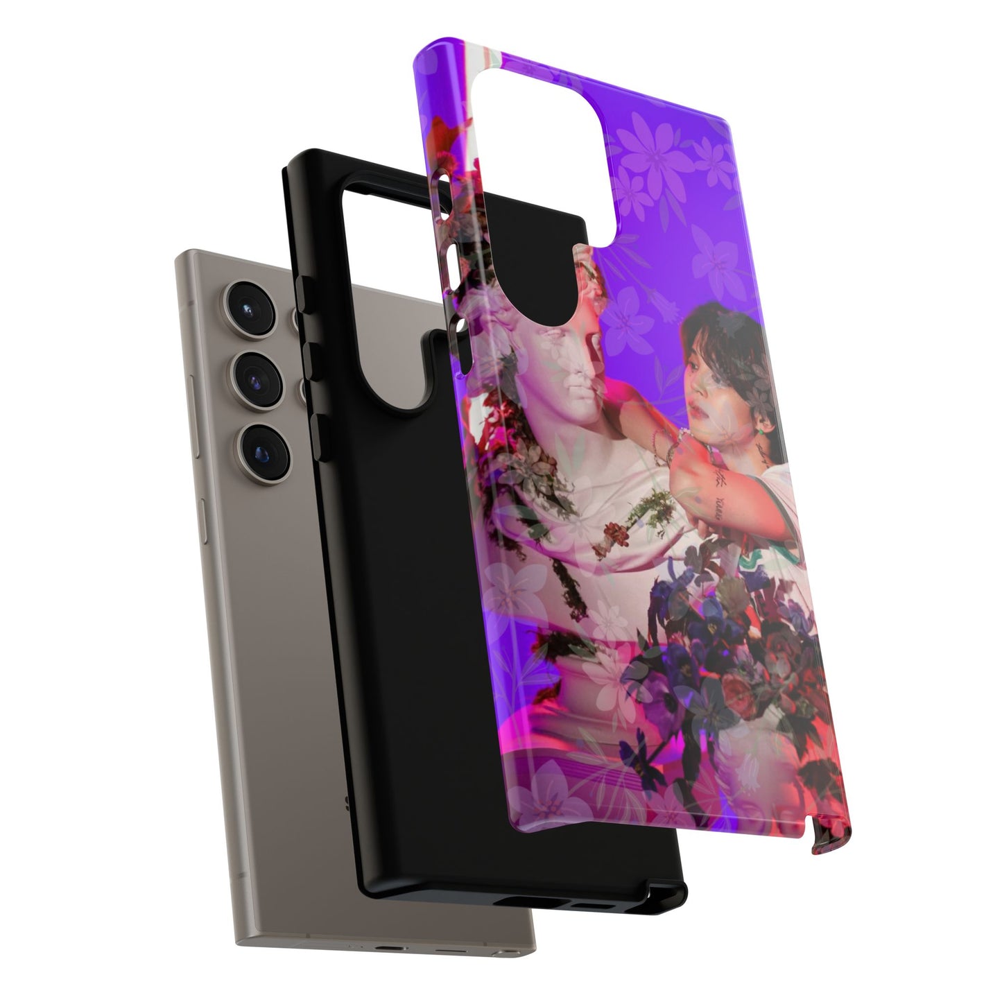 Park Jimin Phone Case — Retro Floral Phone Cover