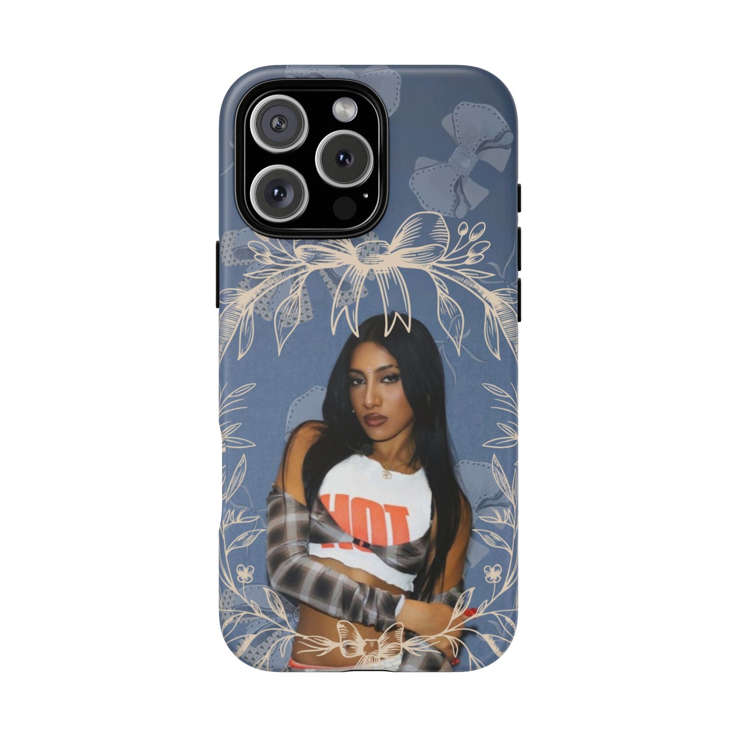 Lara Tough Phone Case — Protective Slim Case with Bow Wreath Design