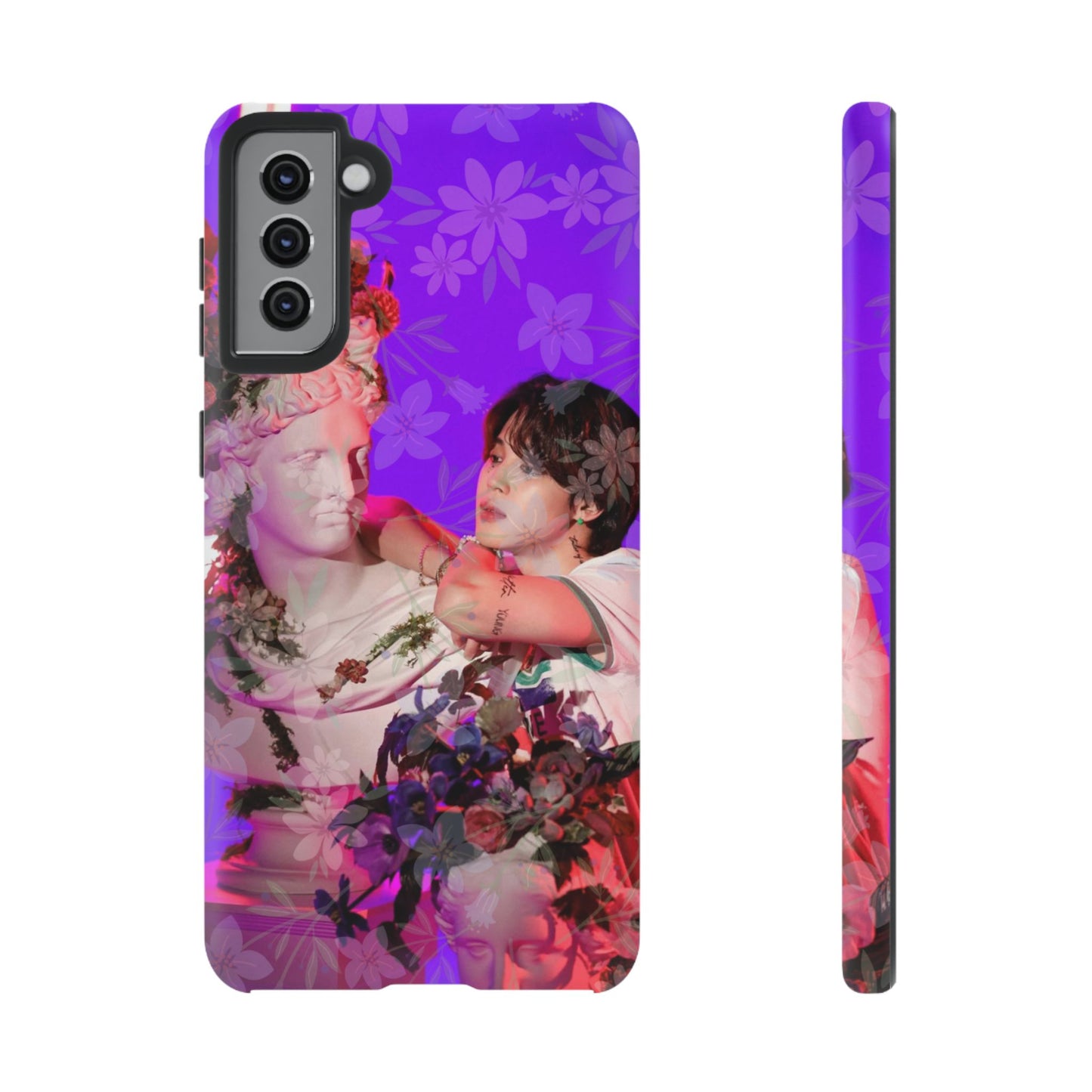 Park Jimin Phone Case — Retro Floral Phone Cover