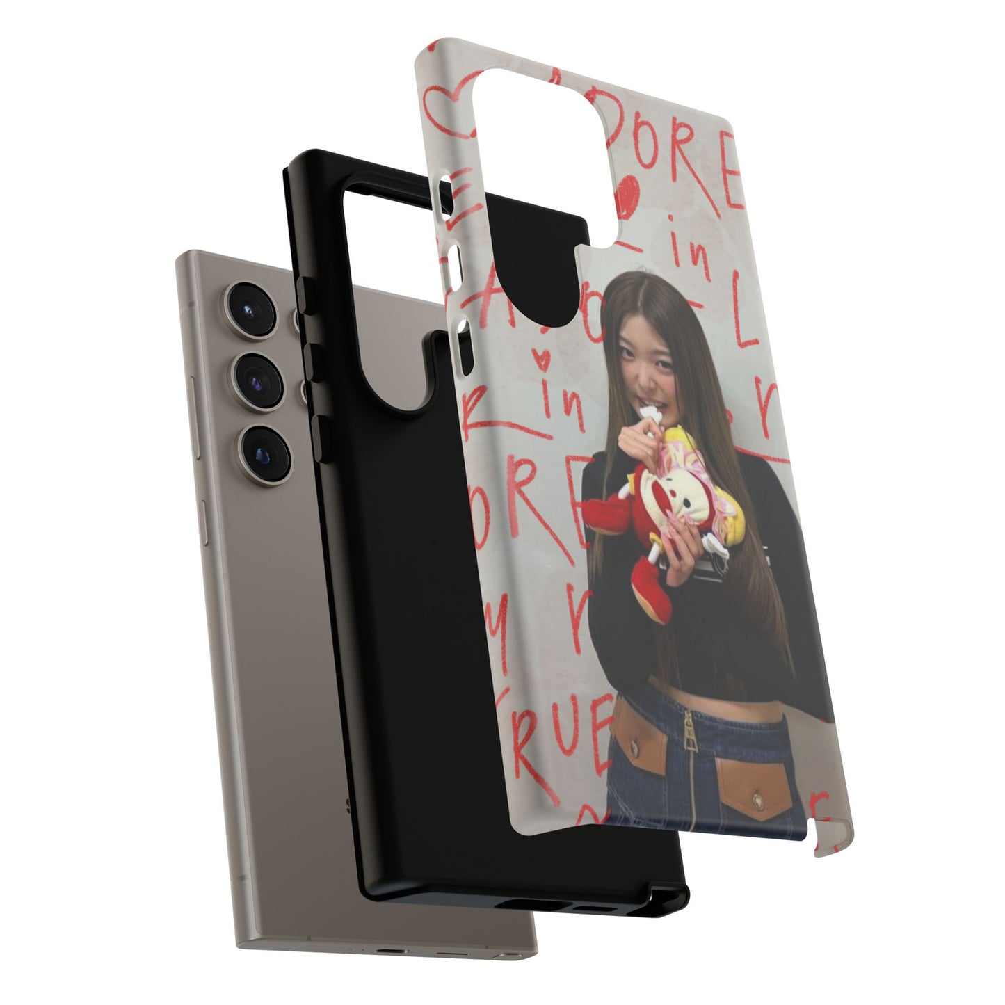 Yoonchae Phone Case — Adore Graffiti Heart Background