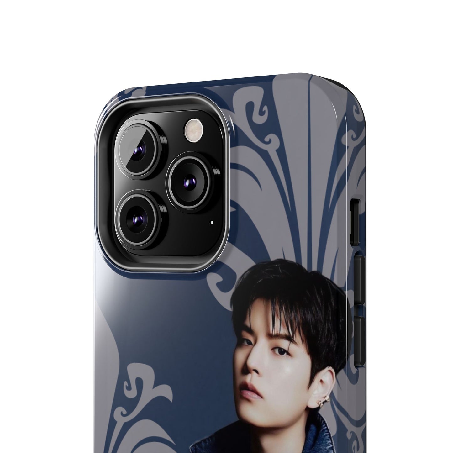 Kim Seungmin Tough Phone Case — Vintage Floral Portrait Design