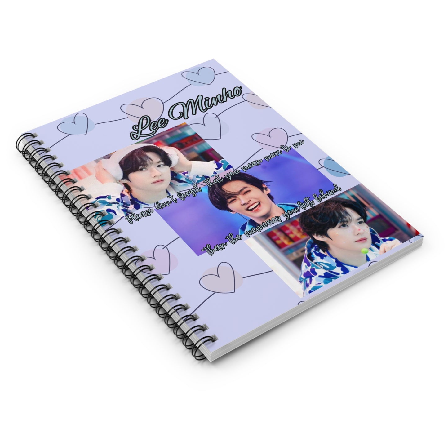 Lee Minho Spiral Notebook — K‑Pop Fan Journal (Ruled)