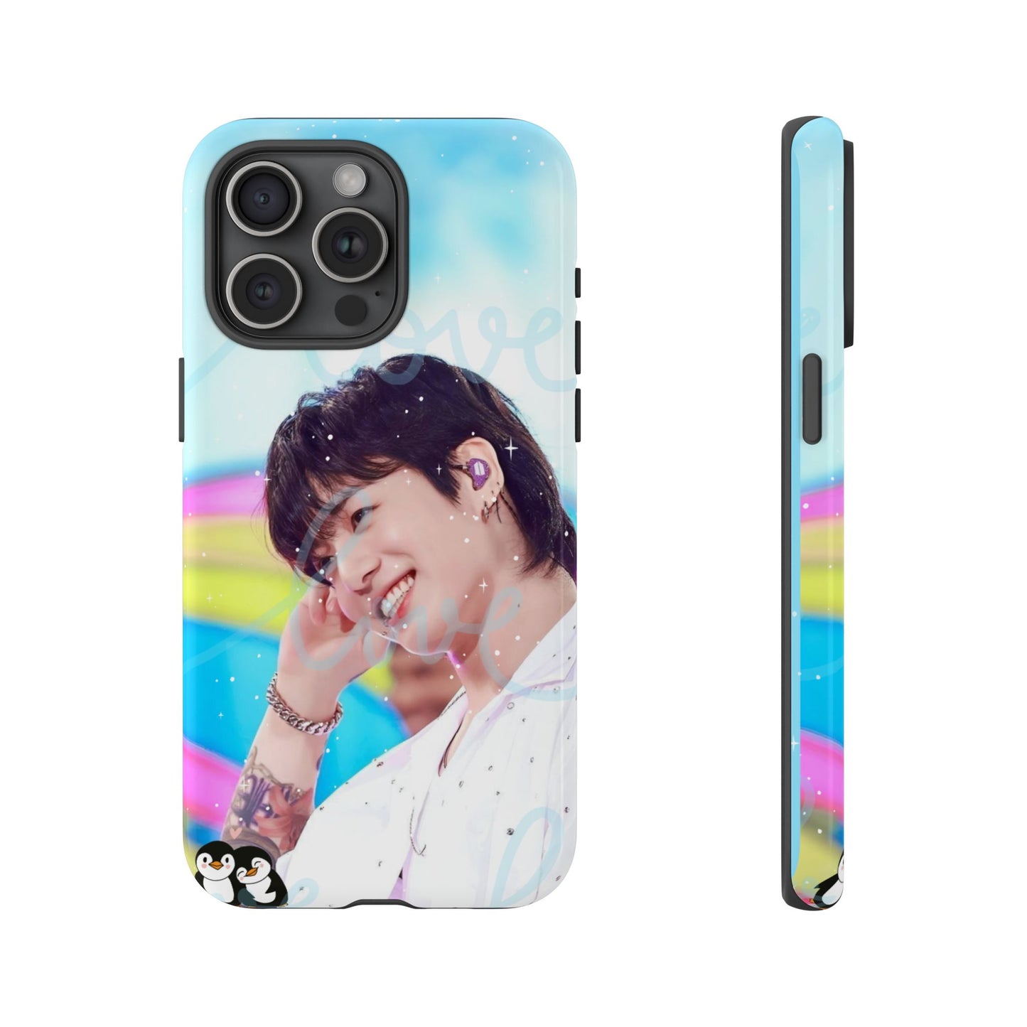 Jungkook Phone Case - Love Rainbow Kpop Design