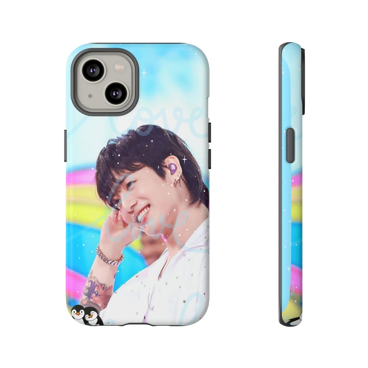 Jungkook Phone Case - Love Rainbow Kpop Design