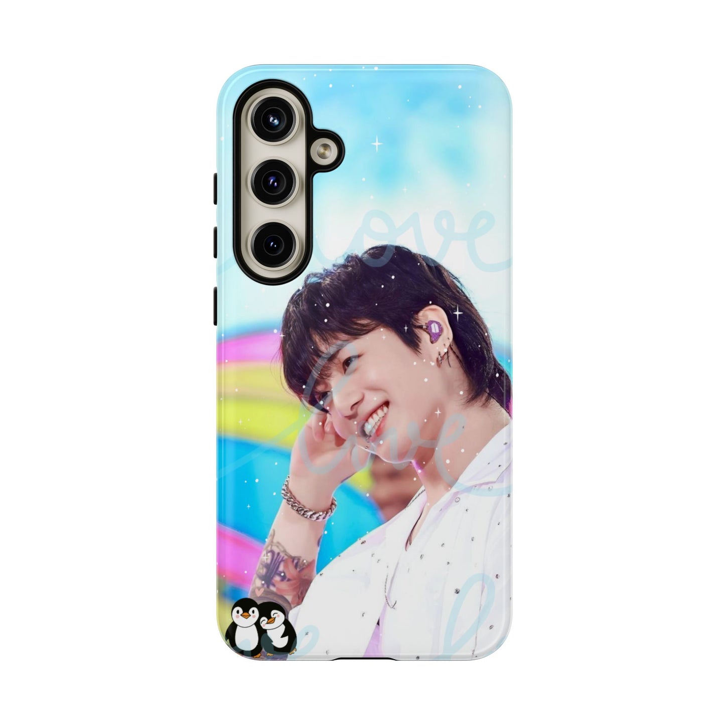 Jungkook Phone Case - Love Rainbow Kpop Design