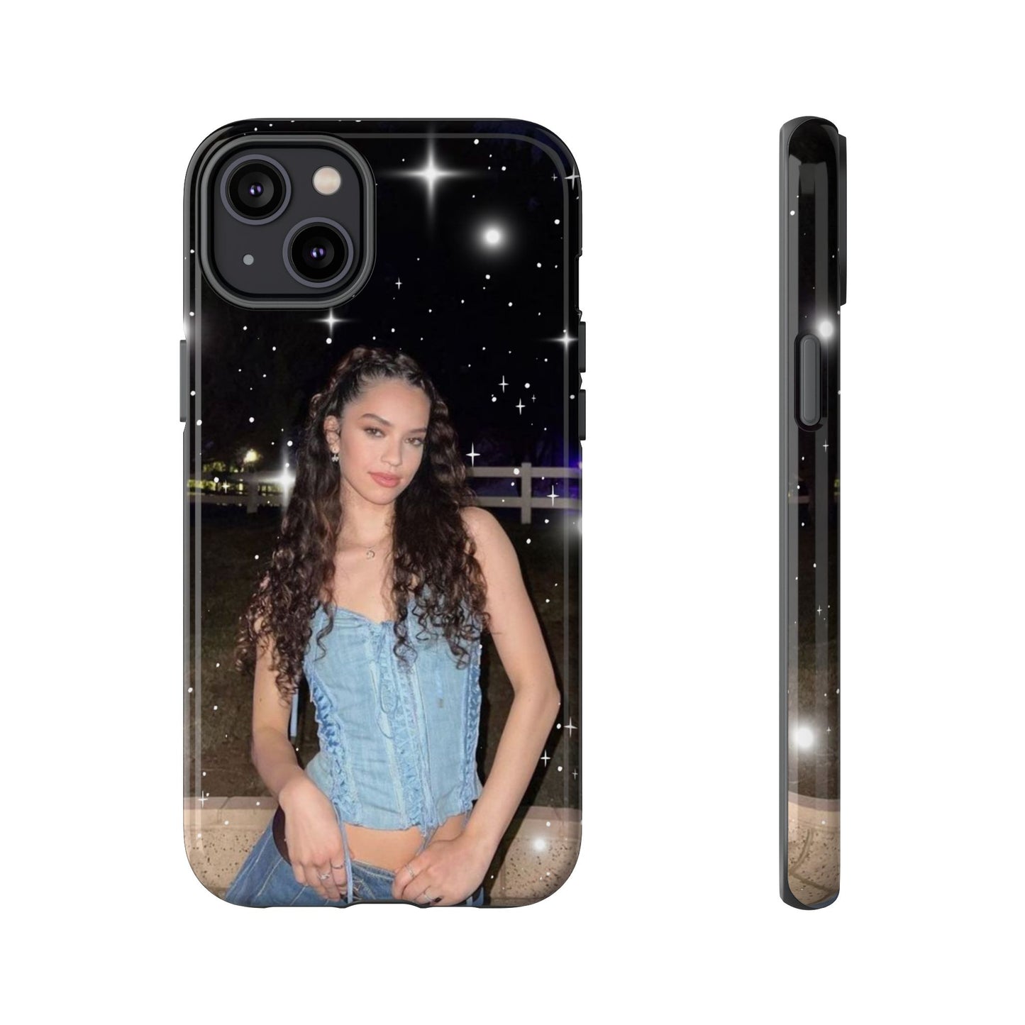 Daniela Phone Case — Glam Night Photo Sparkle Design