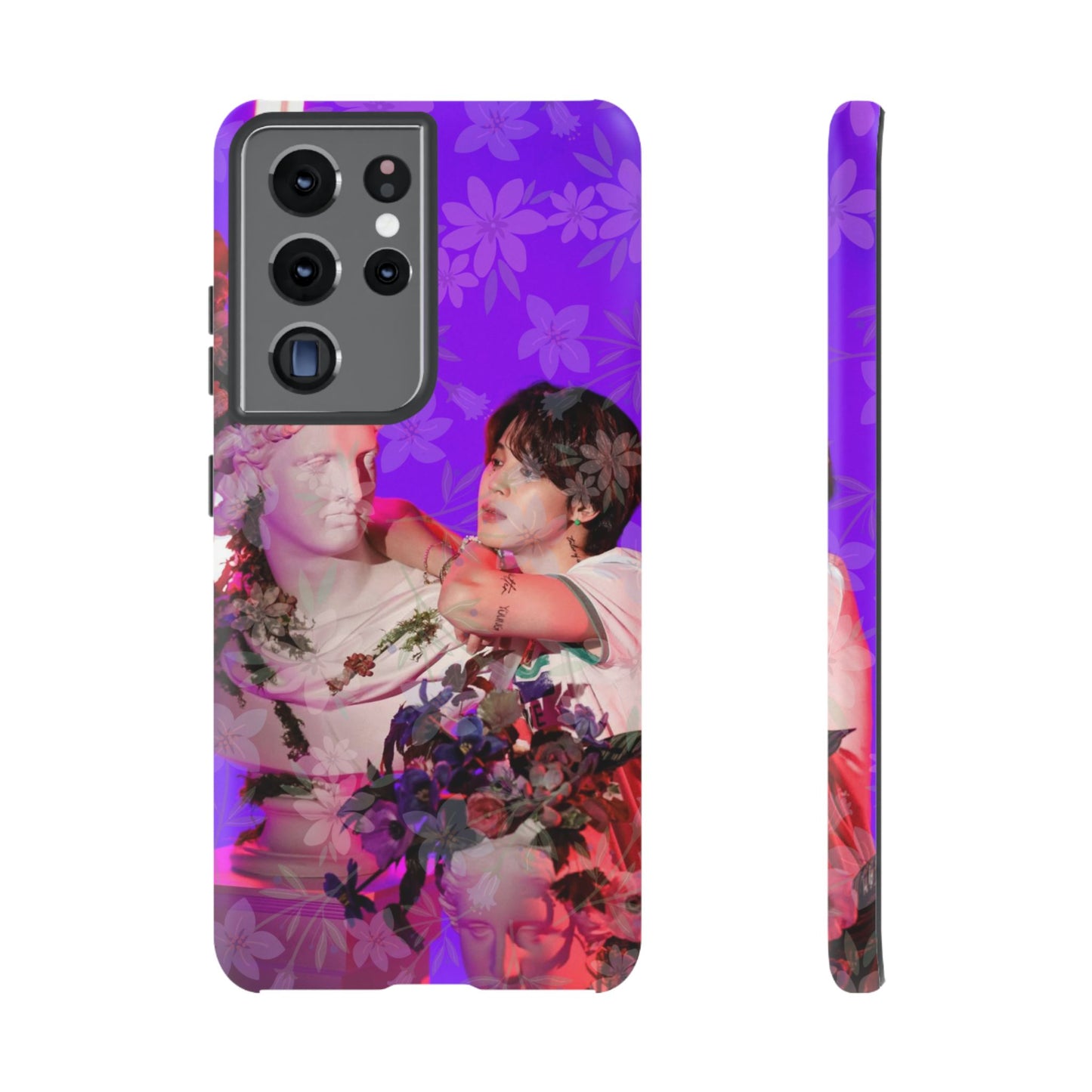 Park Jimin Phone Case — Retro Floral Phone Cover
