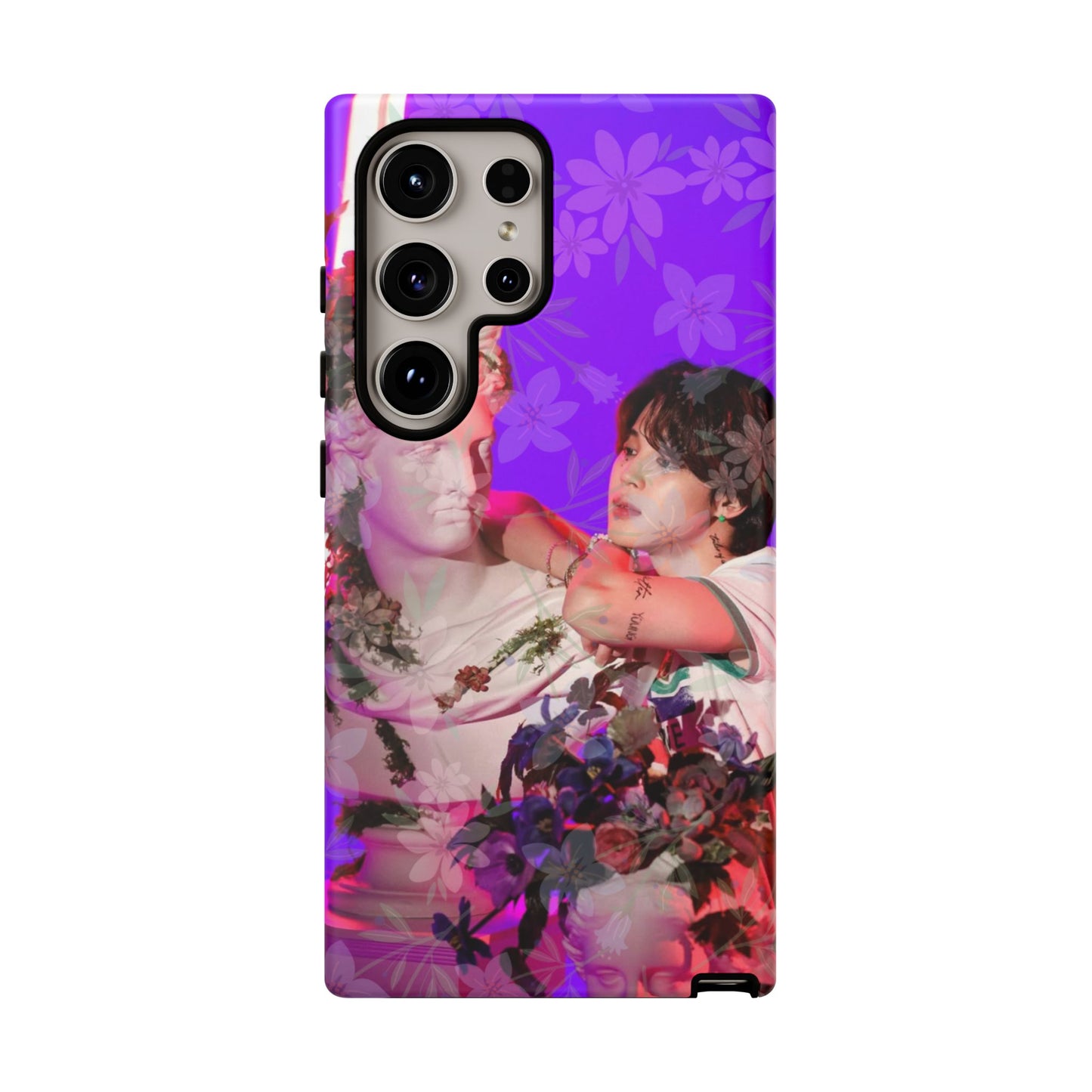 Park Jimin Phone Case — Retro Floral Phone Cover