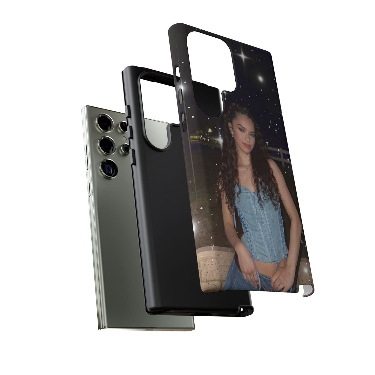 Daniela Phone Case — Glam Night Photo Sparkle Design