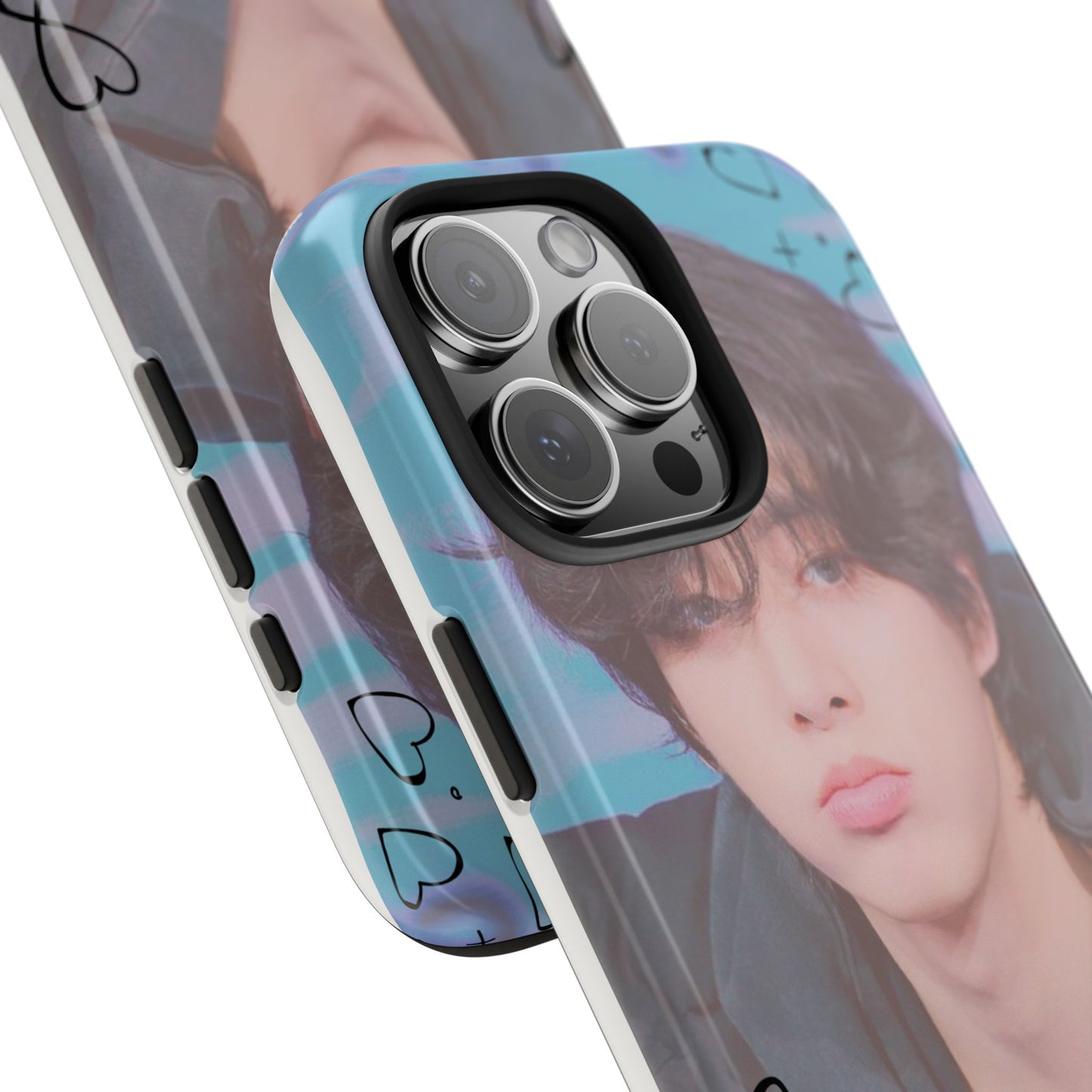 Jake Sim Phone Case, Trendy Phone Accessory, Unique Gift, Love Design, Customizable Phone Case, Heart Print Case