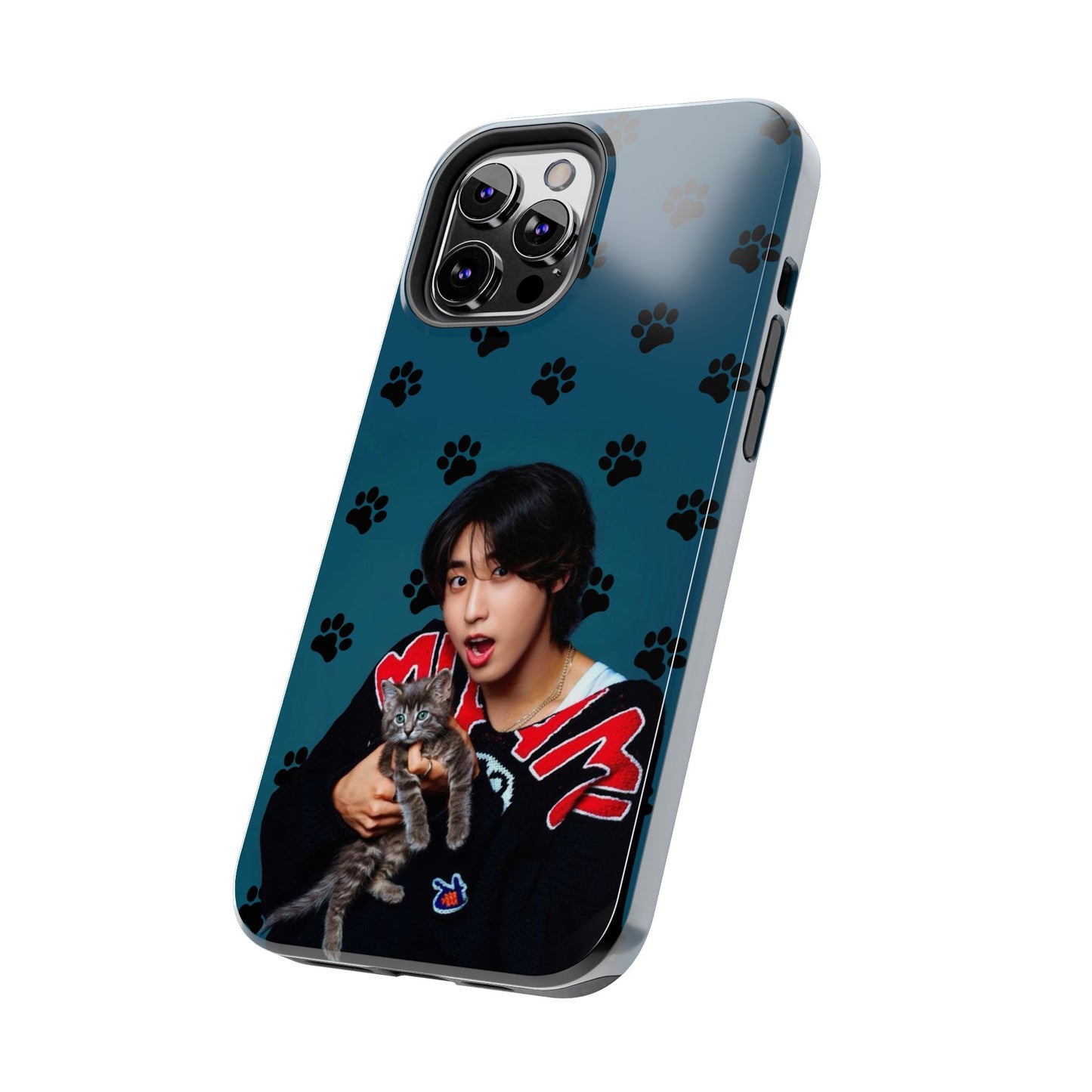 Han Jisung Paw Pattern Tough Phone Case — Photo Graphic Design