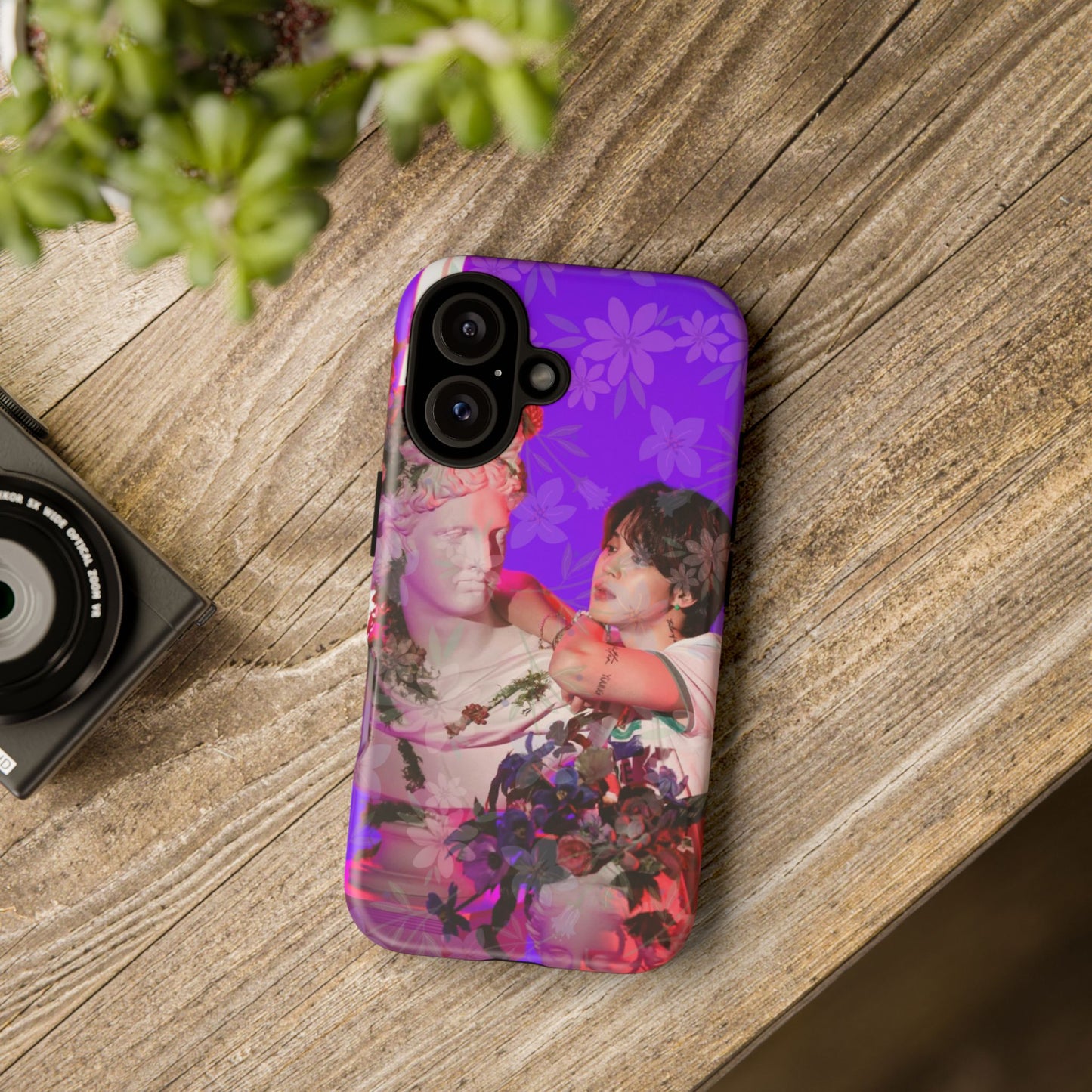 Park Jimin Phone Case — Retro Floral Phone Cover