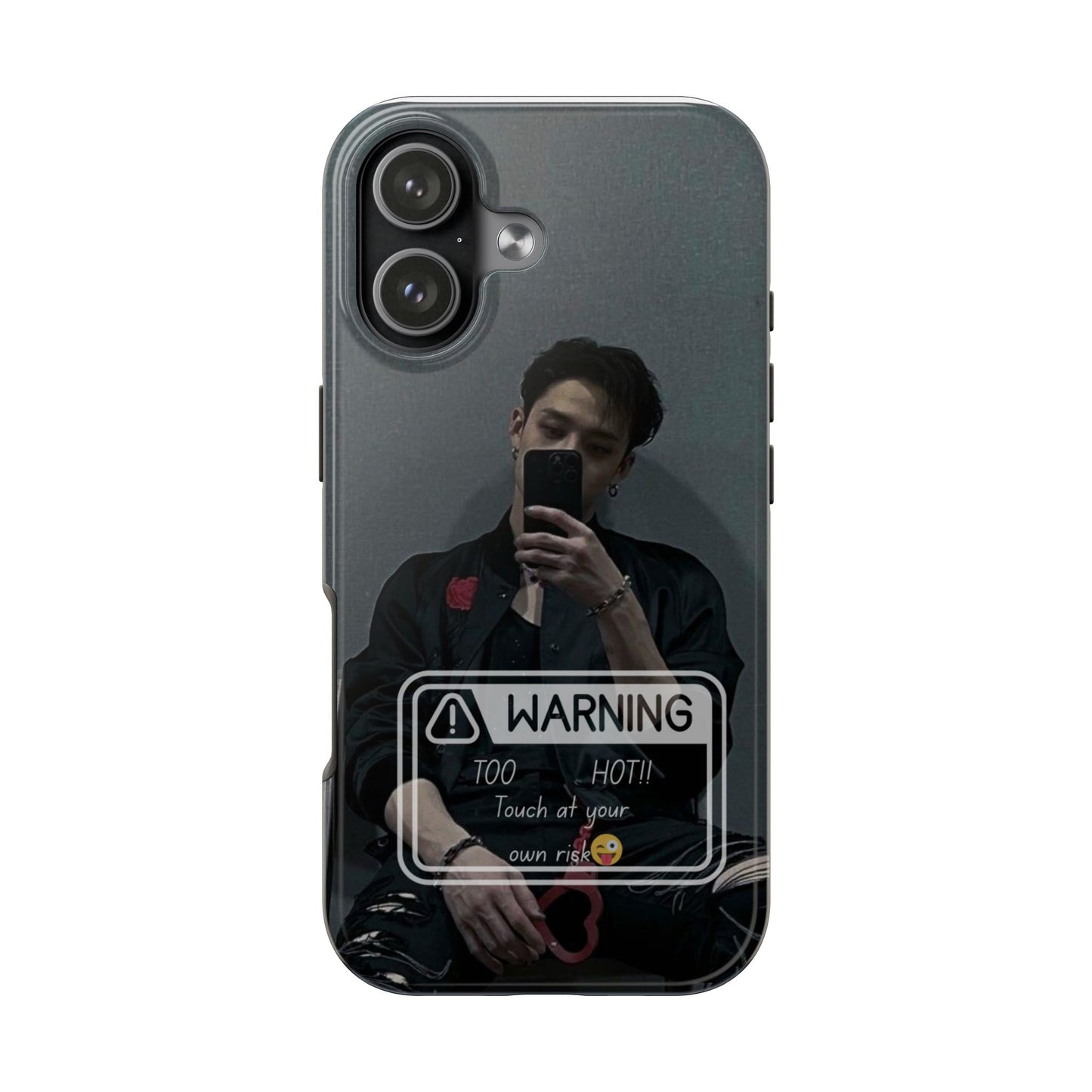 Warning: Bang Chan Tough Phone Case — Protective Slim Cover