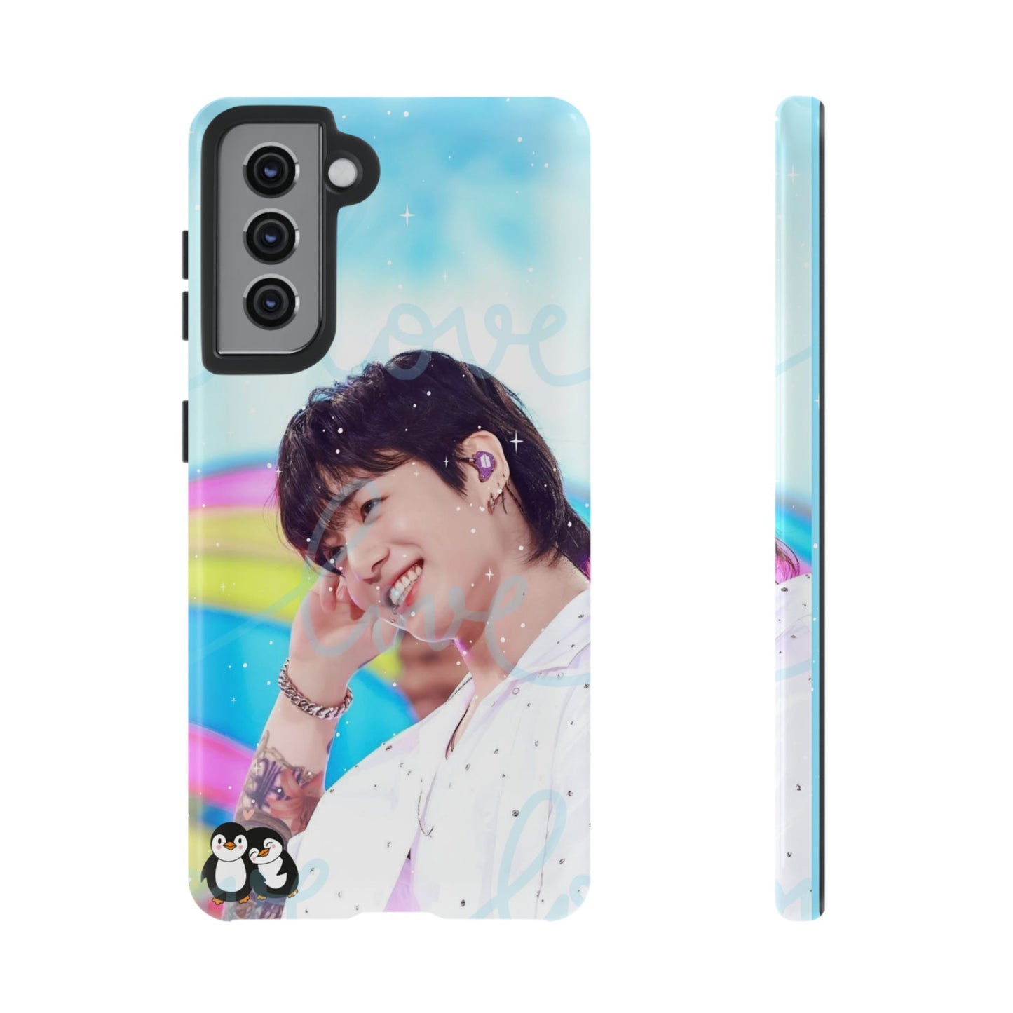 Jungkook Phone Case - Love Rainbow Kpop Design