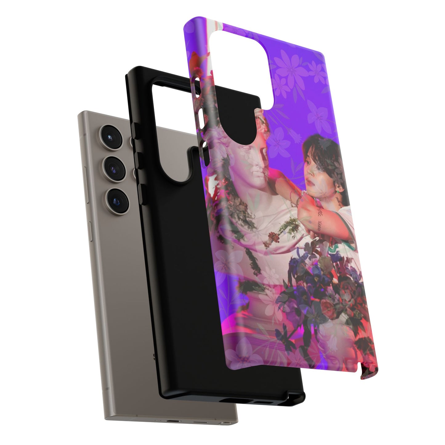 Park Jimin Phone Case — Retro Floral Phone Cover