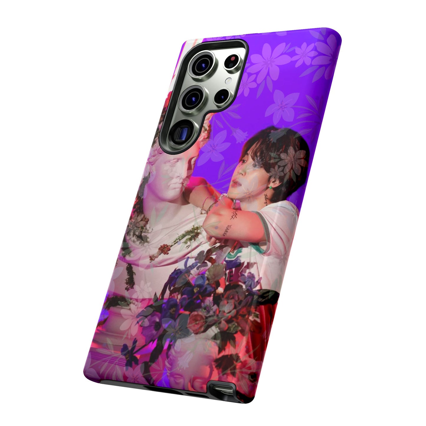 Park Jimin Phone Case — Retro Floral Phone Cover