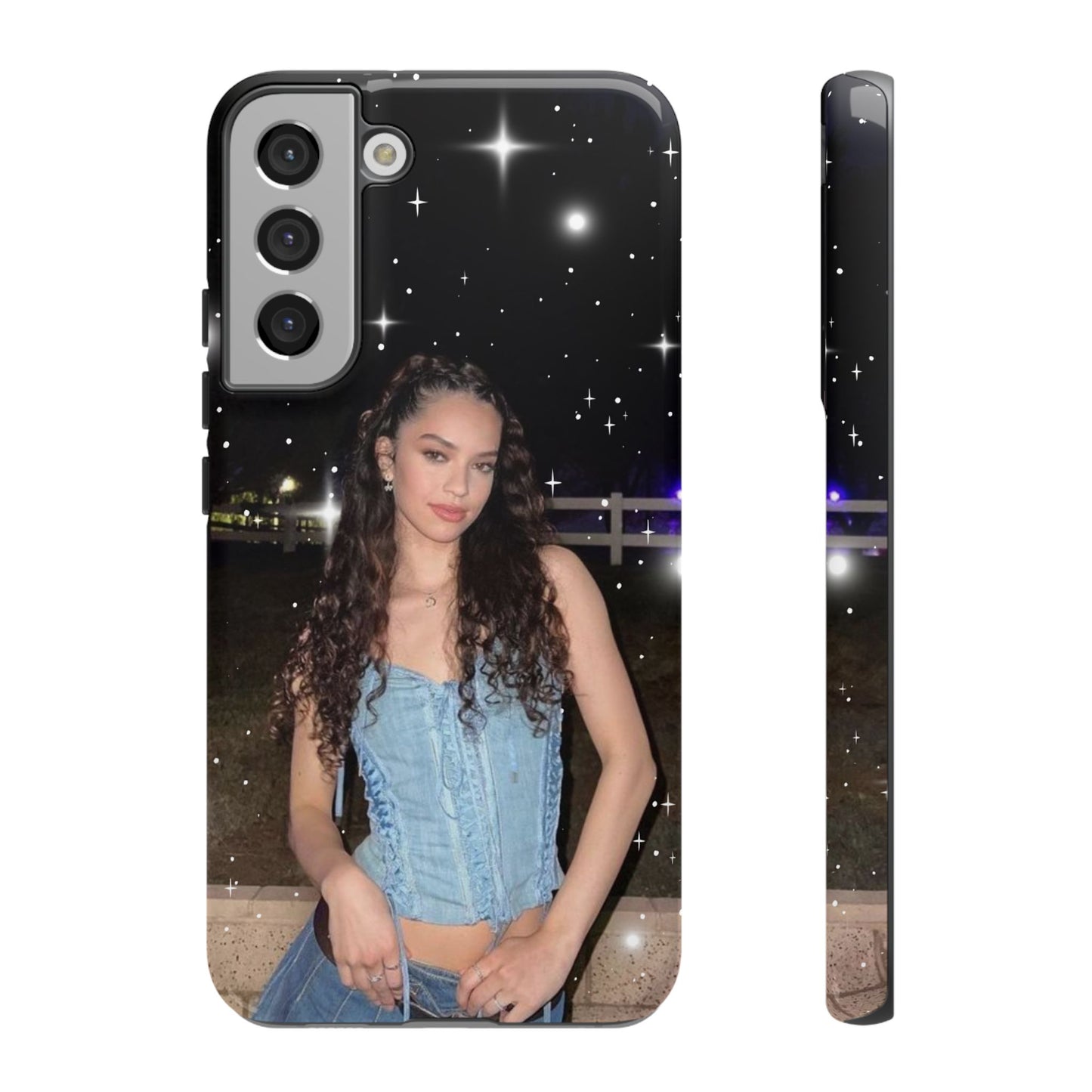 Daniela Phone Case — Glam Night Photo Sparkle Design