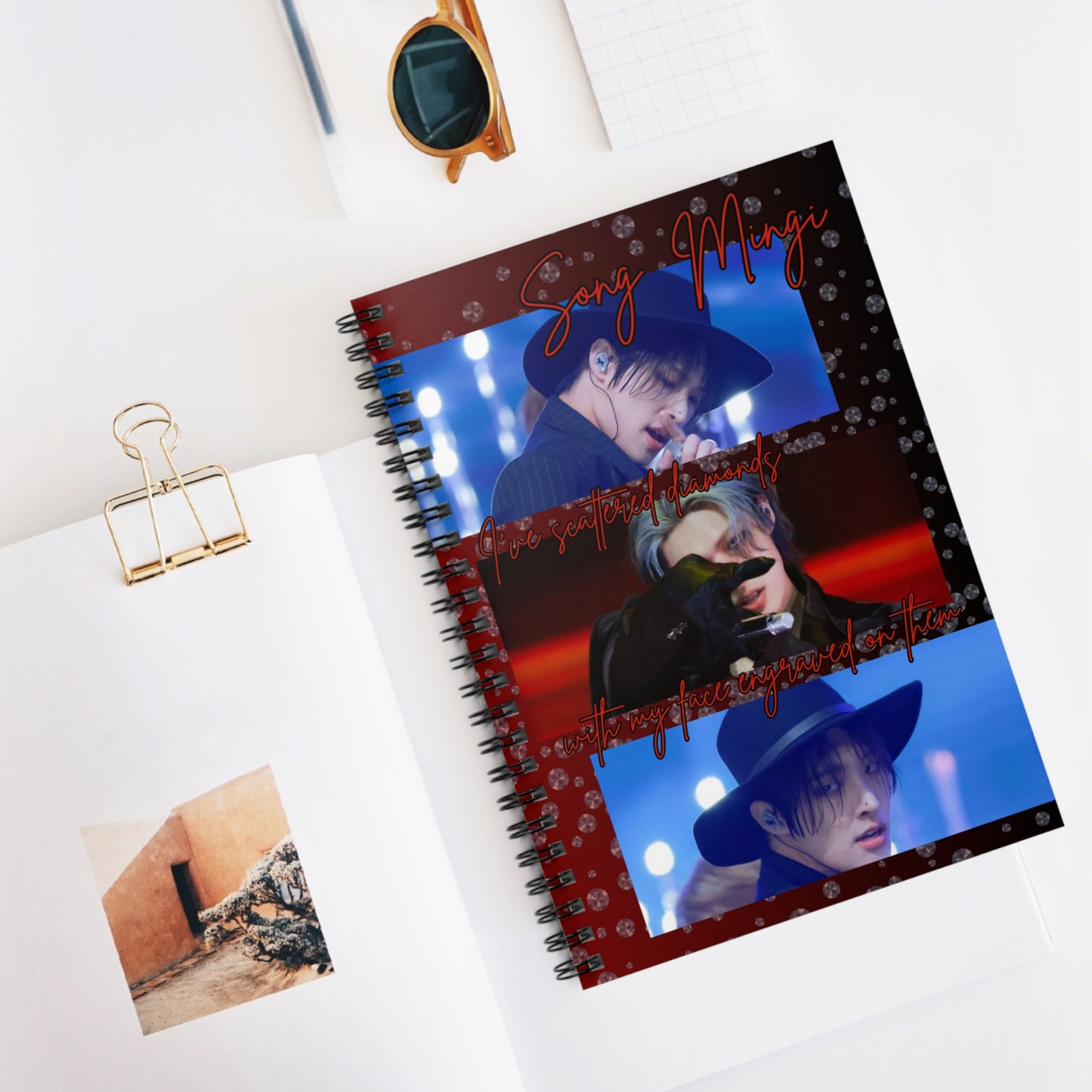 Song Mingi Spiral Notebook – Photo Collage Performance Design