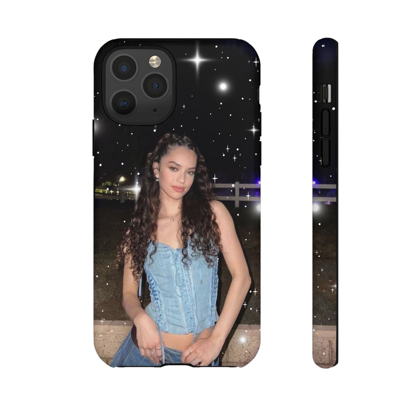 Daniela Phone Case — Glam Night Photo Sparkle Design