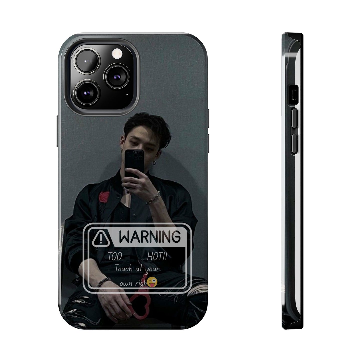 Warning: Bang Chan Tough Phone Case — Protective Slim Cover