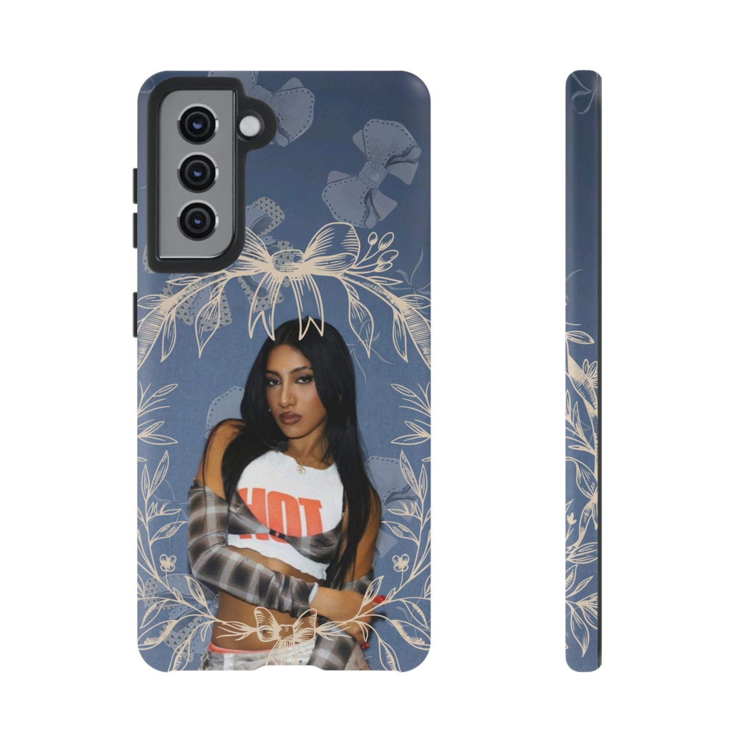 Lara Tough Phone Case — Protective Slim Case with Bow Wreath Design