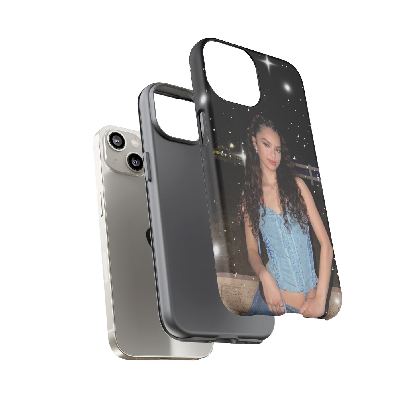 Daniela Phone Case — Glam Night Photo Sparkle Design