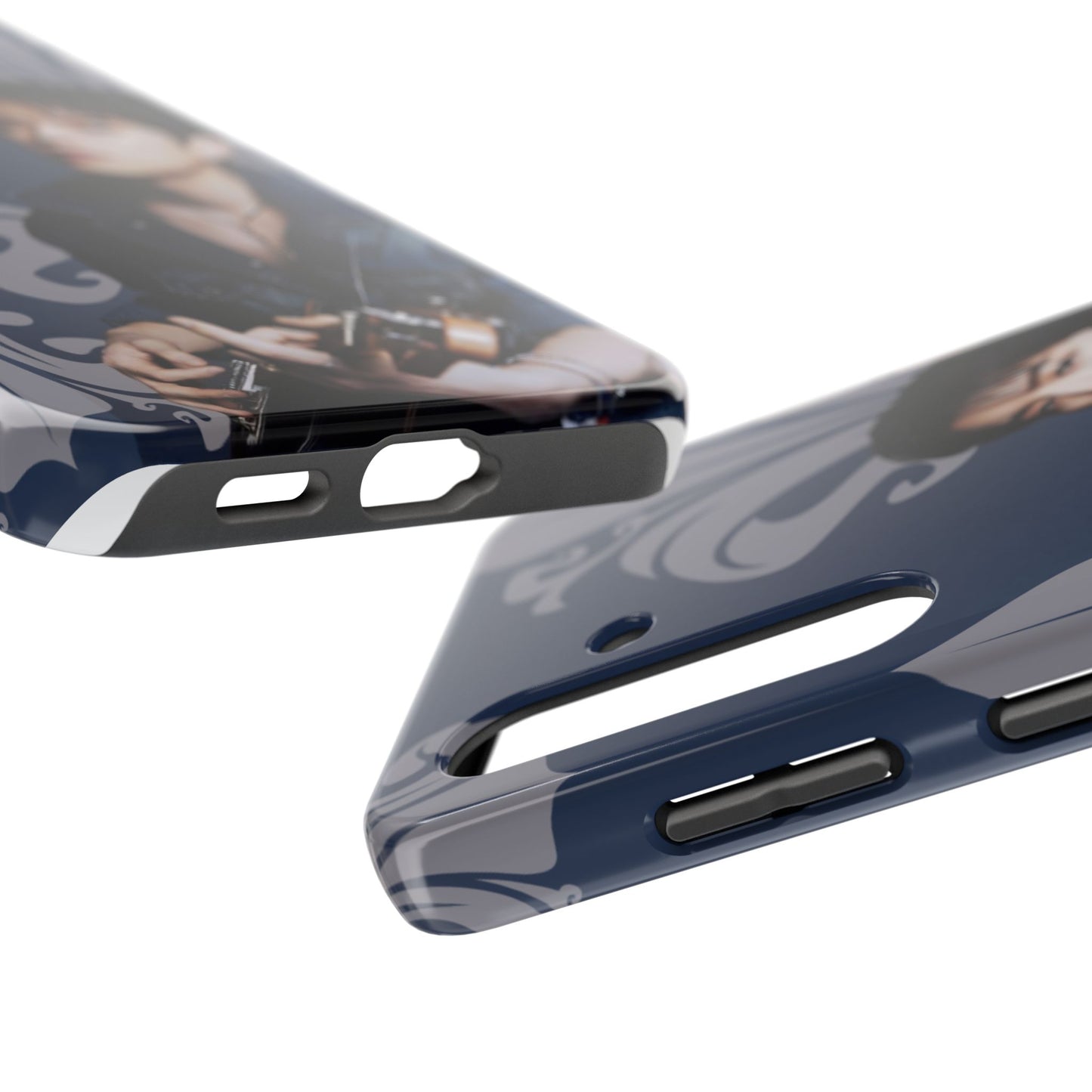 Kim Seungmin Tough Phone Case — Vintage Floral Portrait Design