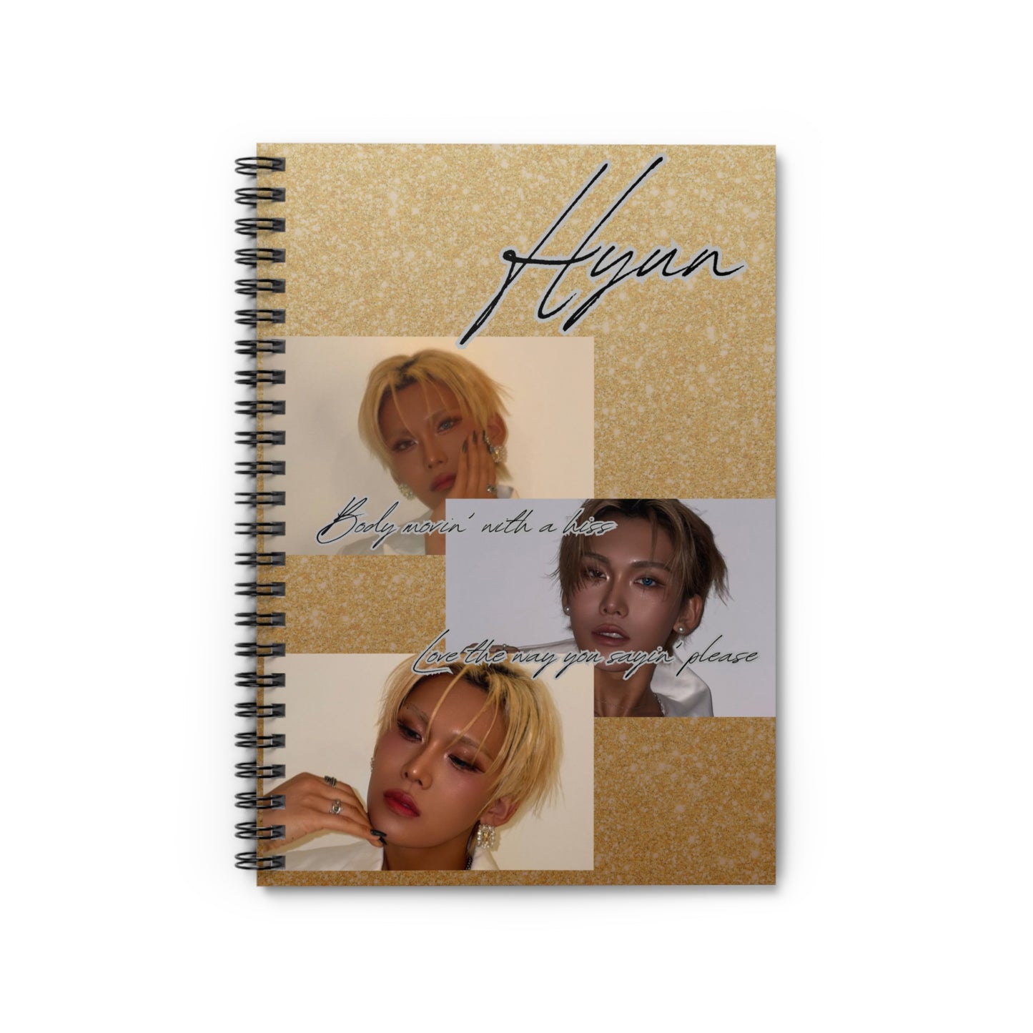 Hyun Notebook - Spiral Ruled Notebook