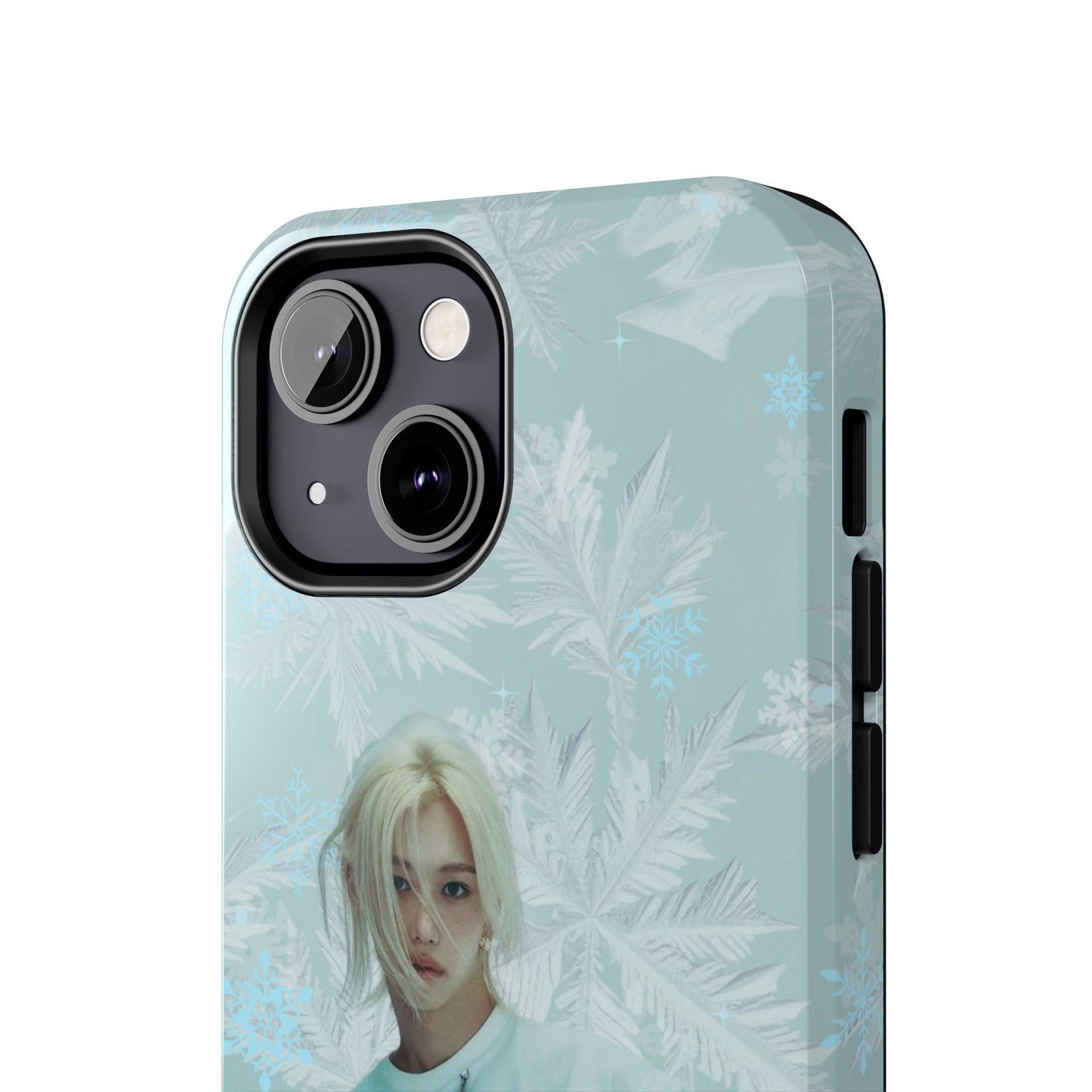 Lee Felix Tough Phone Case — Pastel K-Pop Idol Floral Armor