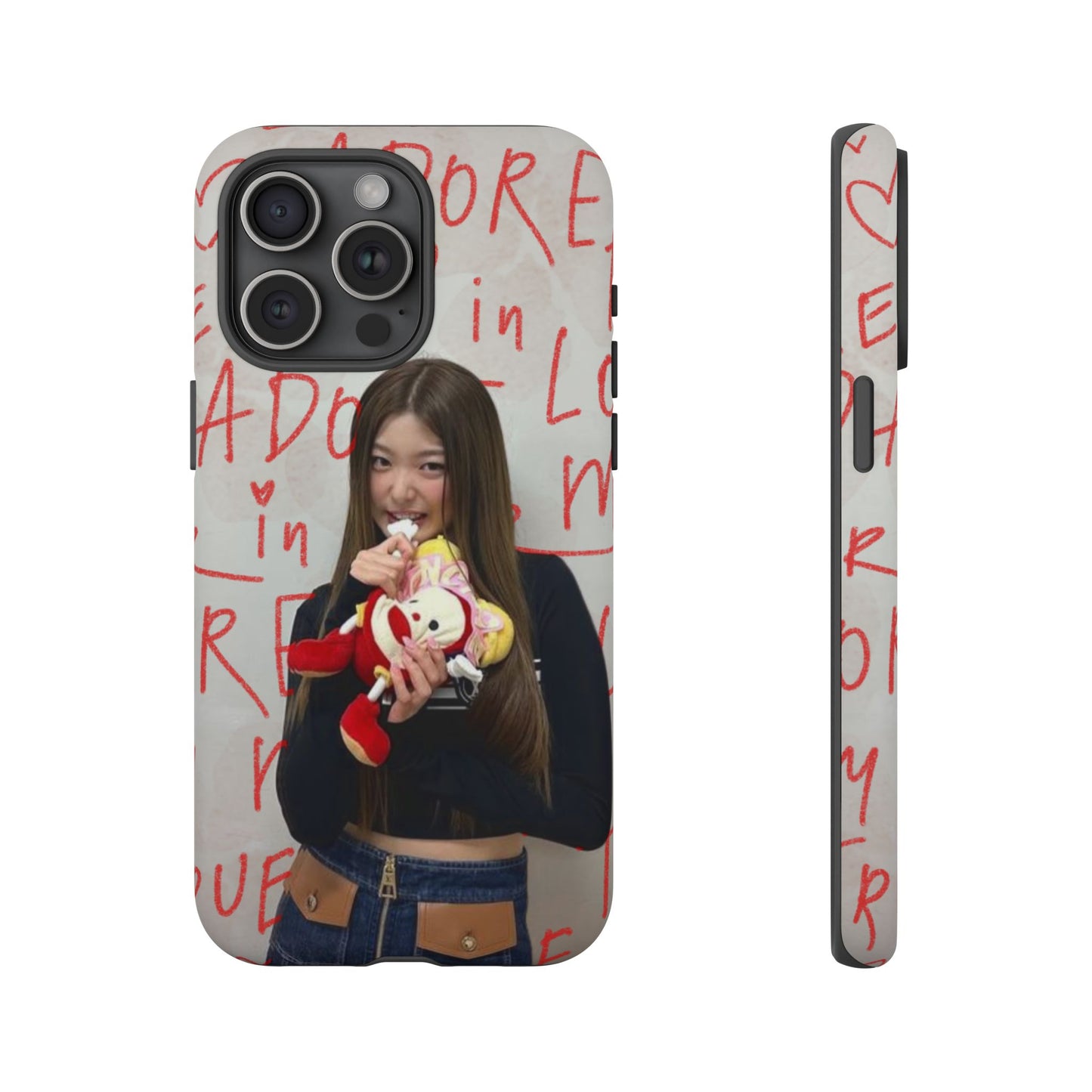 Yoonchae Phone Case — Adore Graffiti Heart Background