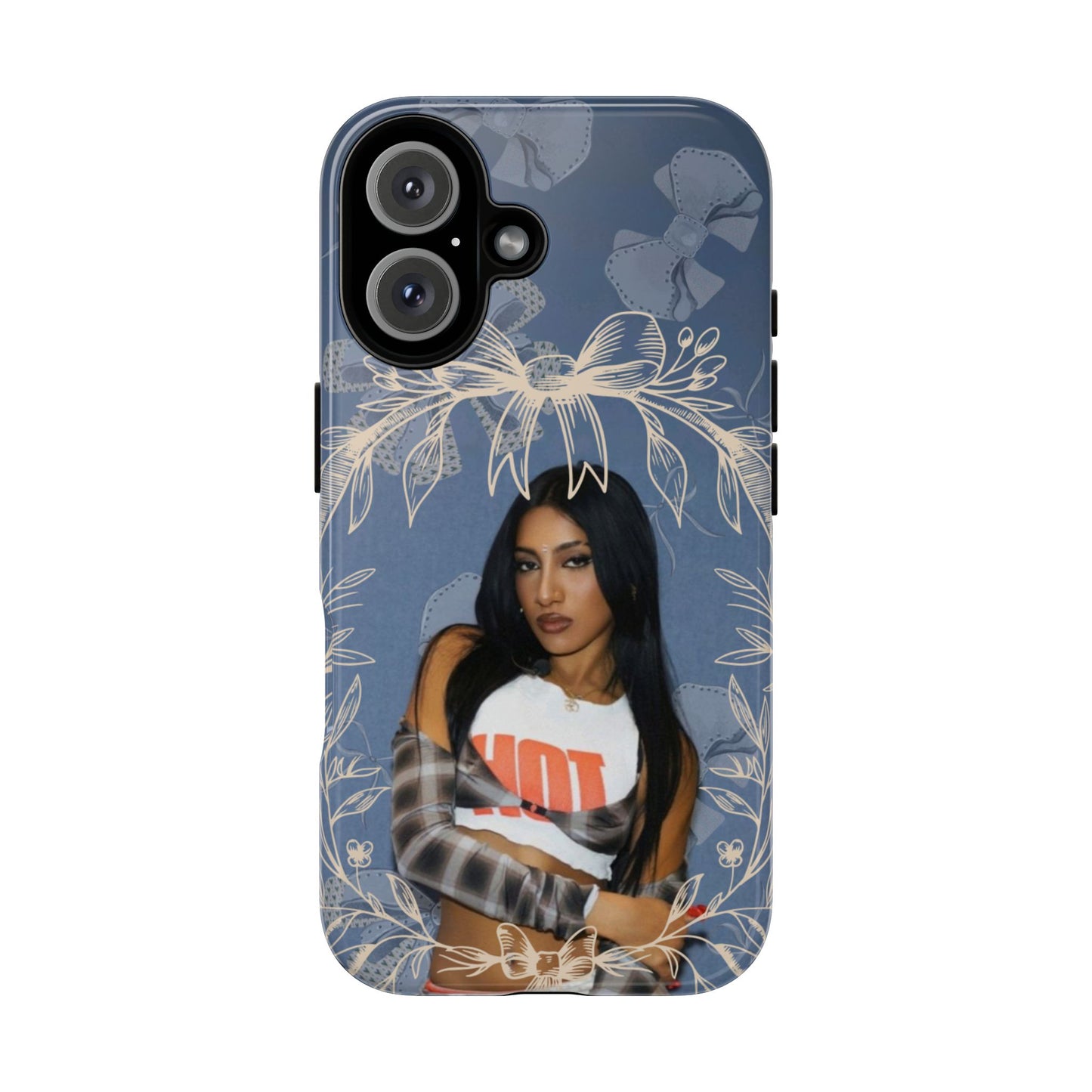 Lara Tough Phone Case — Protective Slim Case with Bow Wreath Design
