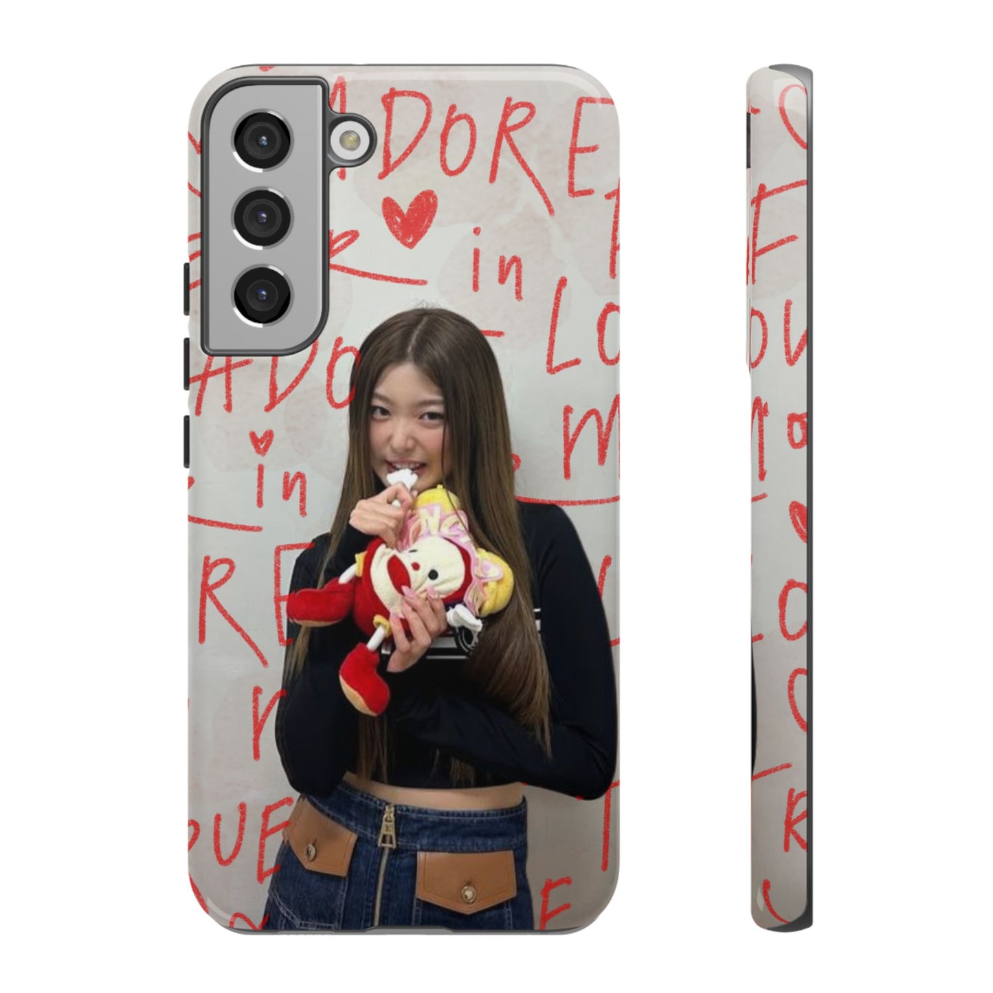 Yoonchae Phone Case — Adore Graffiti Heart Background