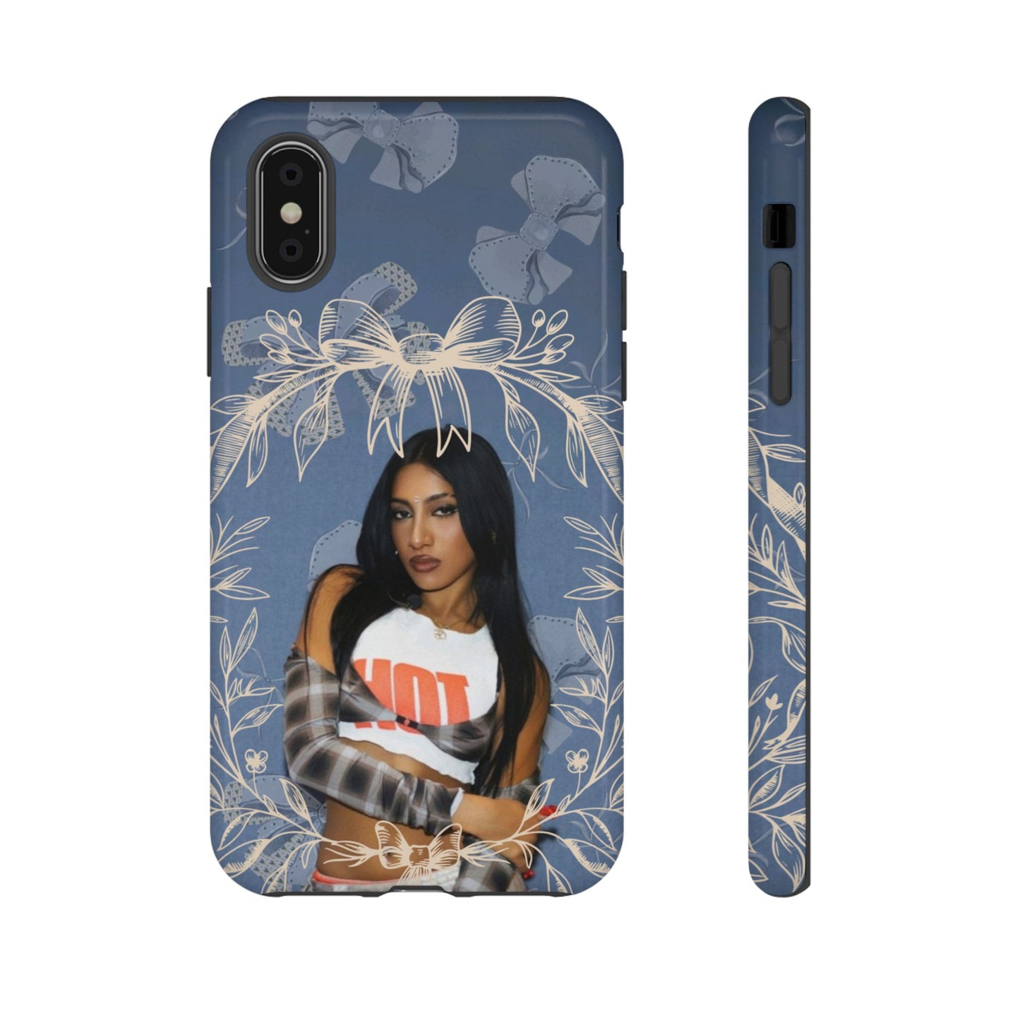 Lara Tough Phone Case — Protective Slim Case with Bow Wreath Design