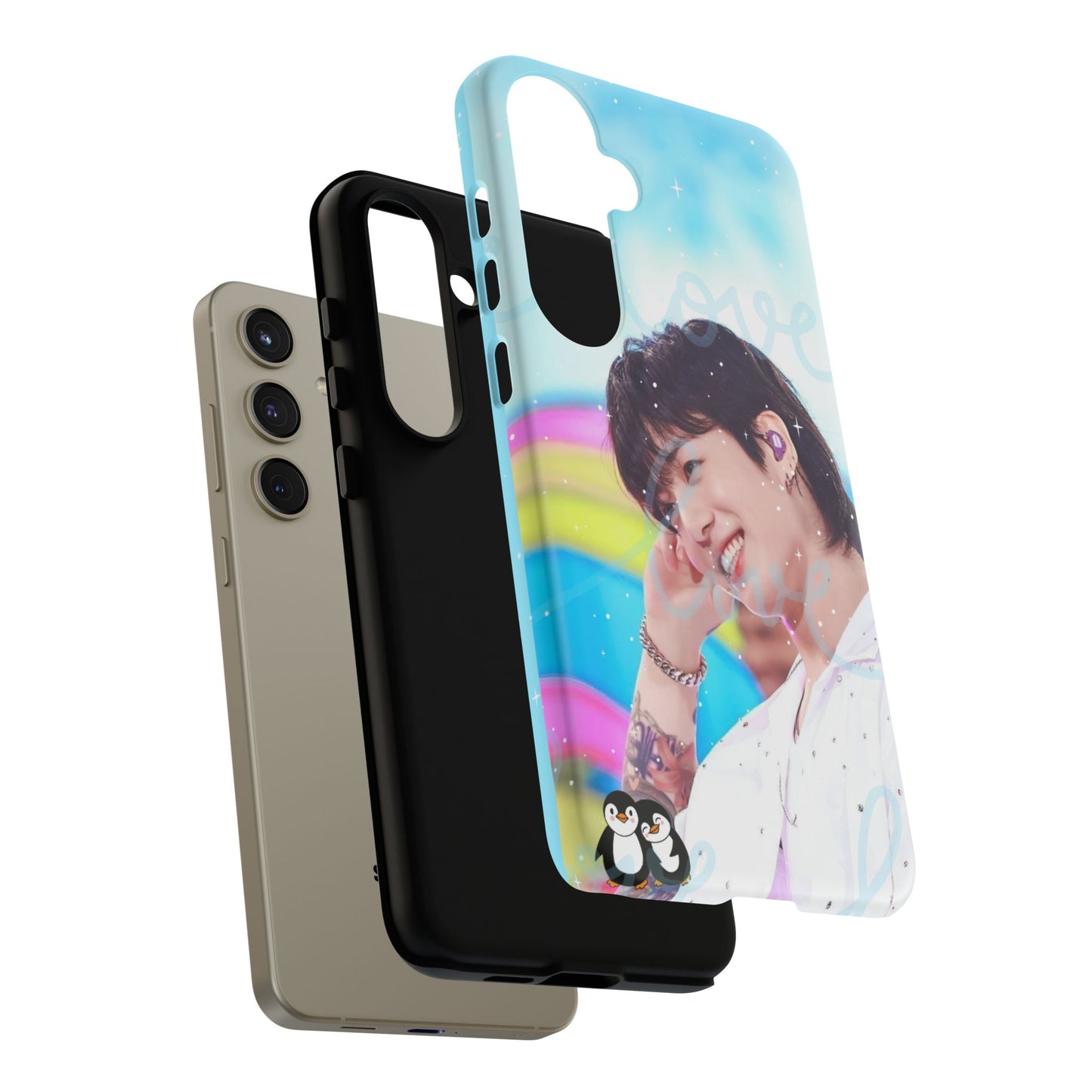 Jungkook Phone Case - Love Rainbow Kpop Design