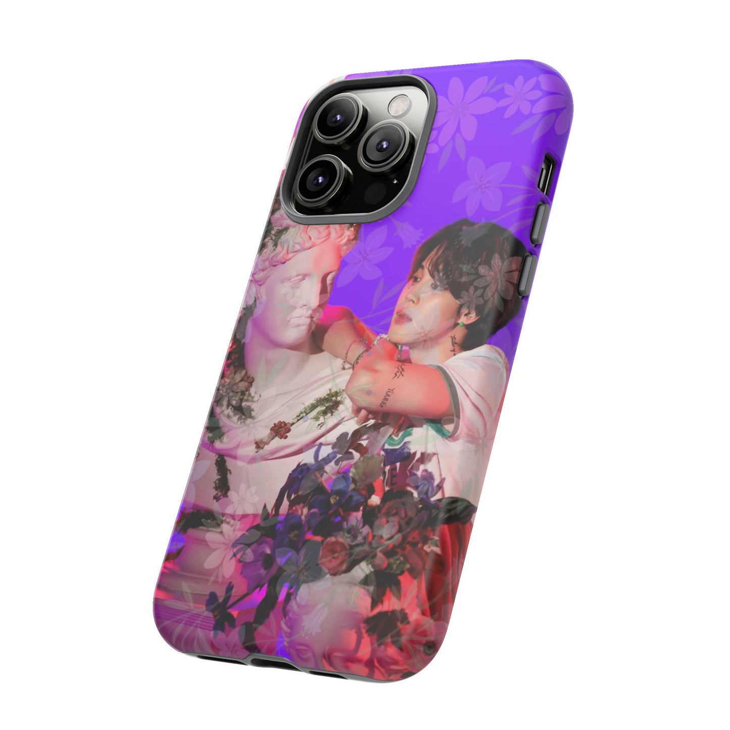 Park Jimin Phone Case — Retro Floral Phone Cover