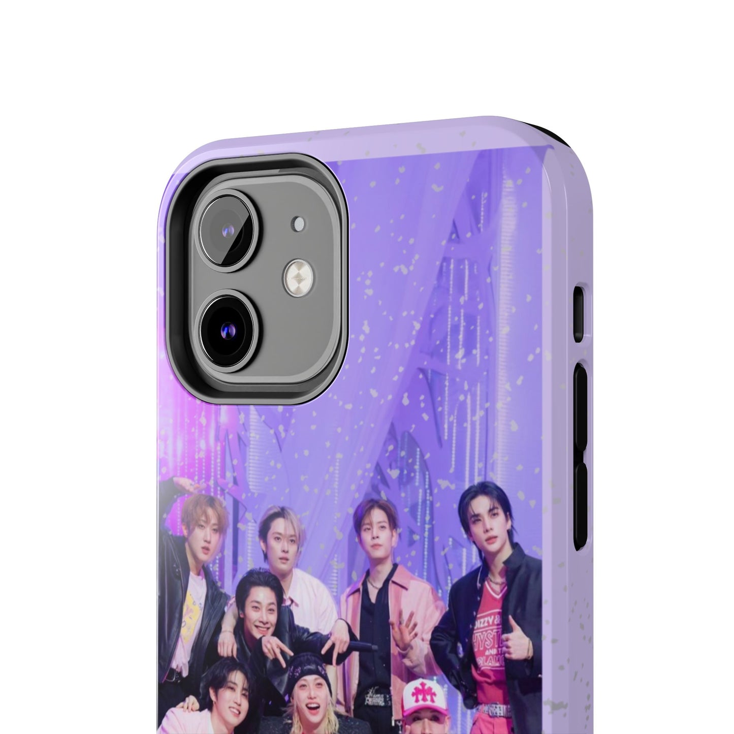 Stray Kids Photo Tough Phone Case — "You Make Stray Kids Stay" Purple K‑Pop Protective Cover