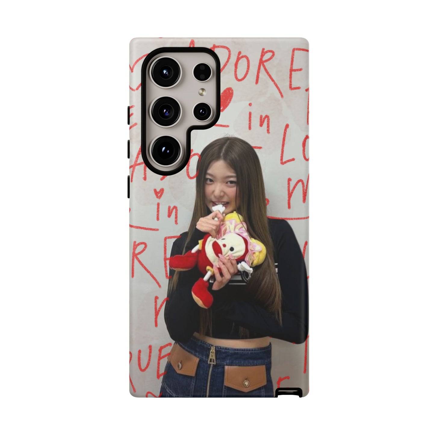 Yoonchae Phone Case — Adore Graffiti Heart Background