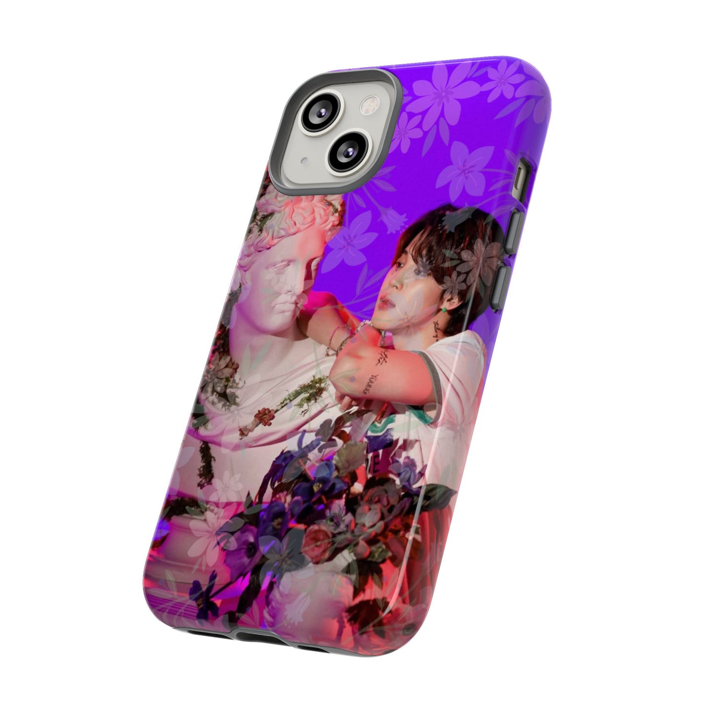 Park Jimin Phone Case — Retro Floral Phone Cover