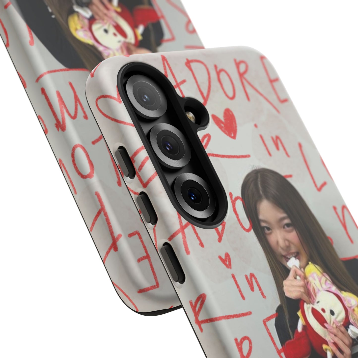 Yoonchae Phone Case — Adore Graffiti Heart Background