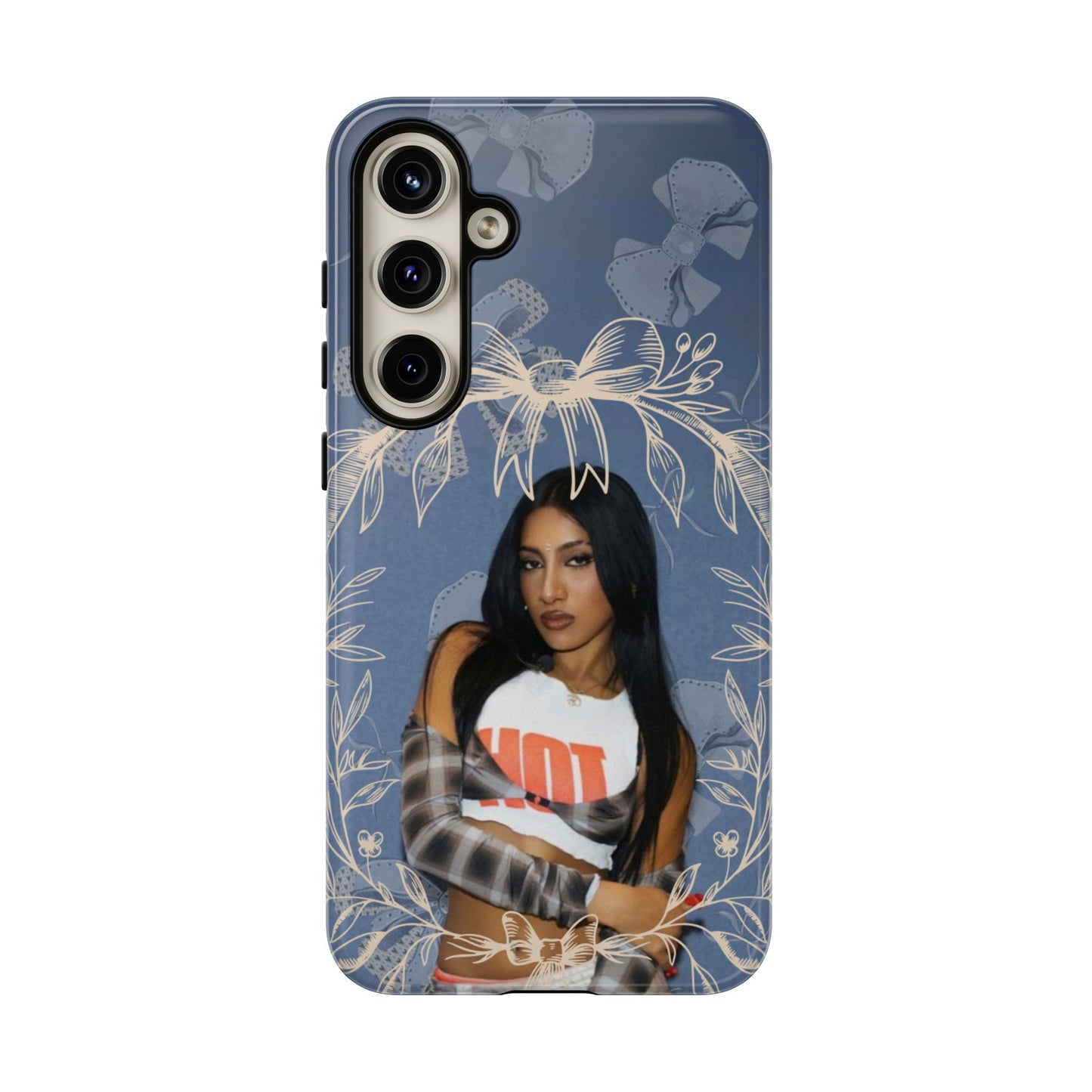 Lara Tough Phone Case — Protective Slim Case with Bow Wreath Design