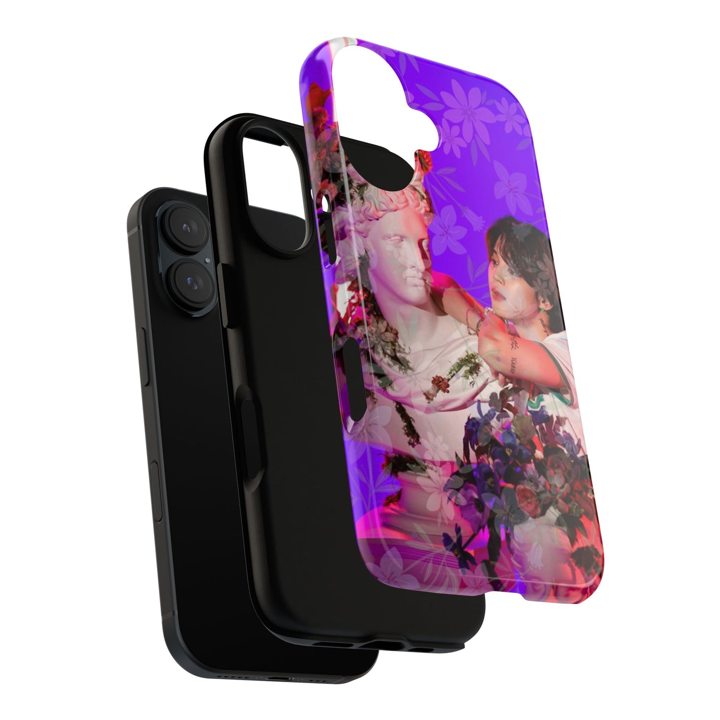 Park Jimin Phone Case — Retro Floral Phone Cover