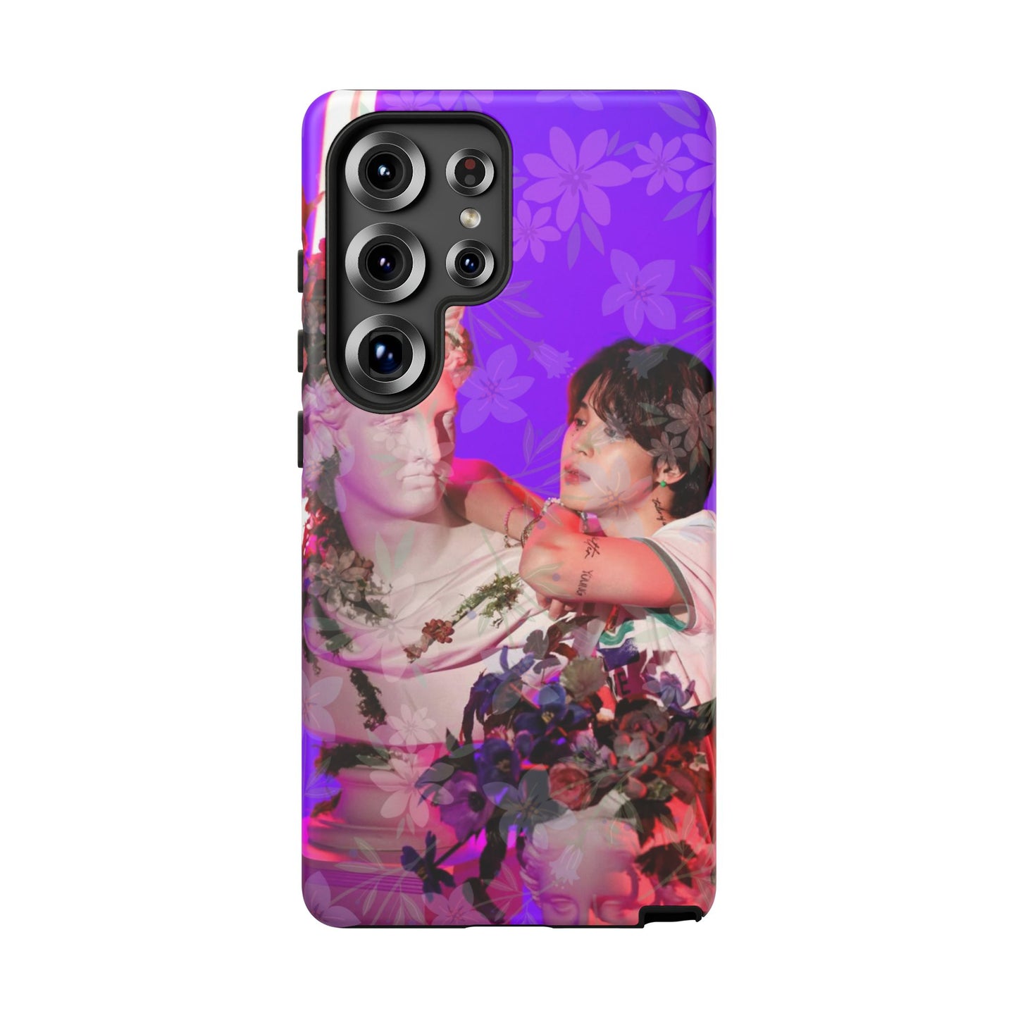 Park Jimin Phone Case — Retro Floral Phone Cover