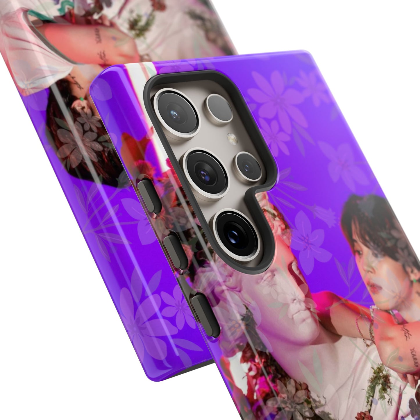 Park Jimin Phone Case — Retro Floral Phone Cover