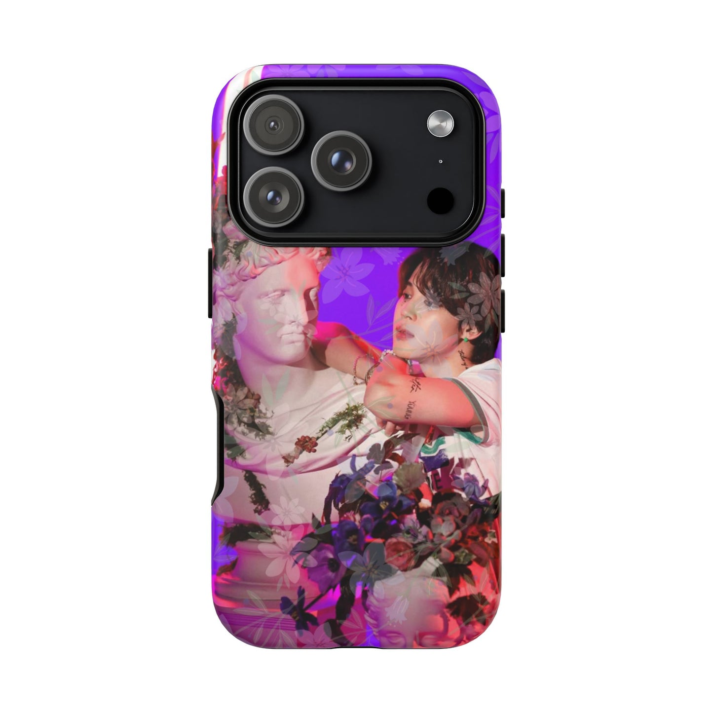 Park Jimin Phone Case — Retro Floral Phone Cover