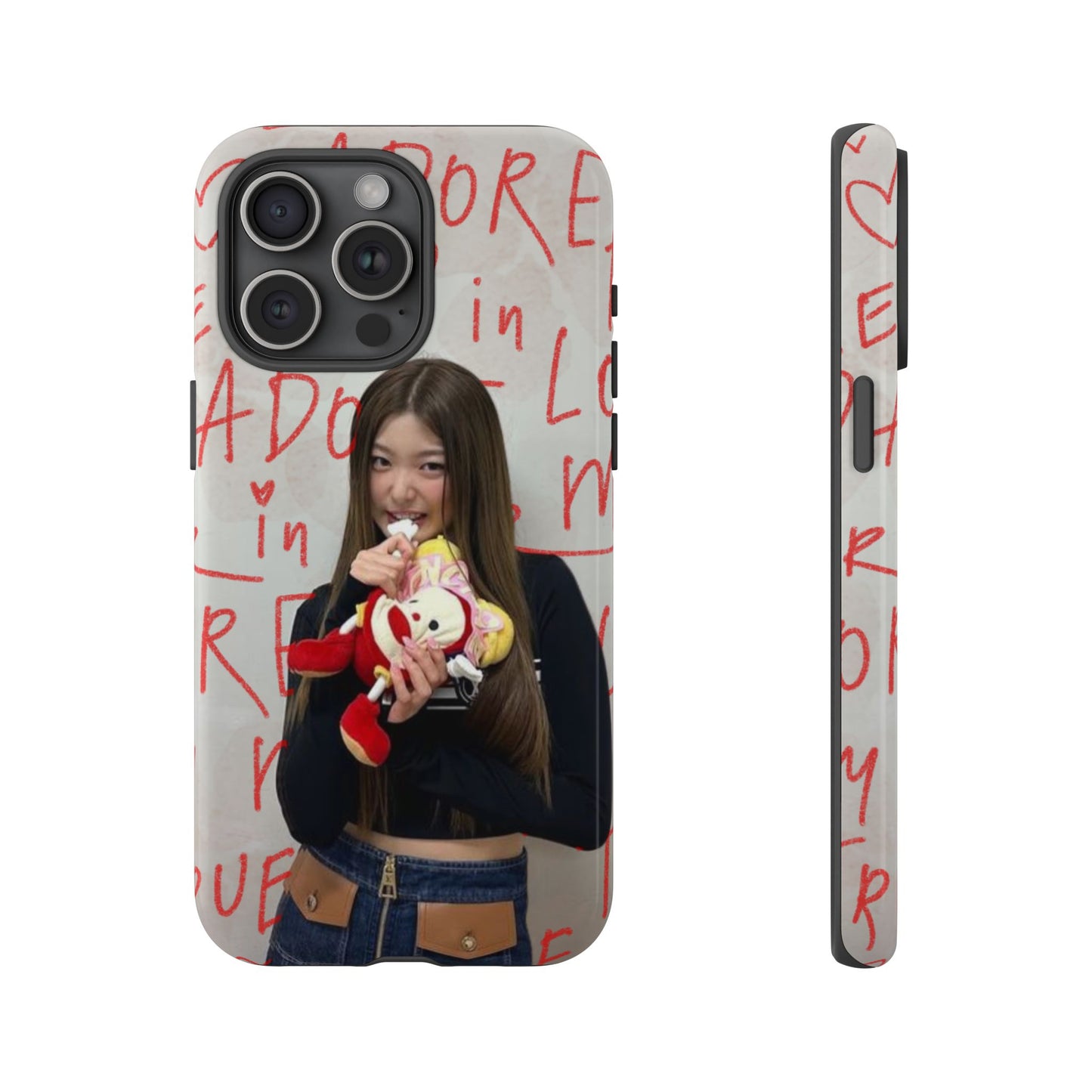 Yoonchae Phone Case — Adore Graffiti Heart Background