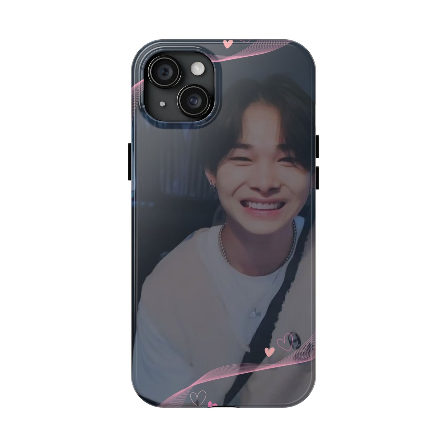 Customizable Phone Case, Cute Phone Cover, Gifts for Teens, Personalized Accessories, Trendy Phone Protection, Heart Design