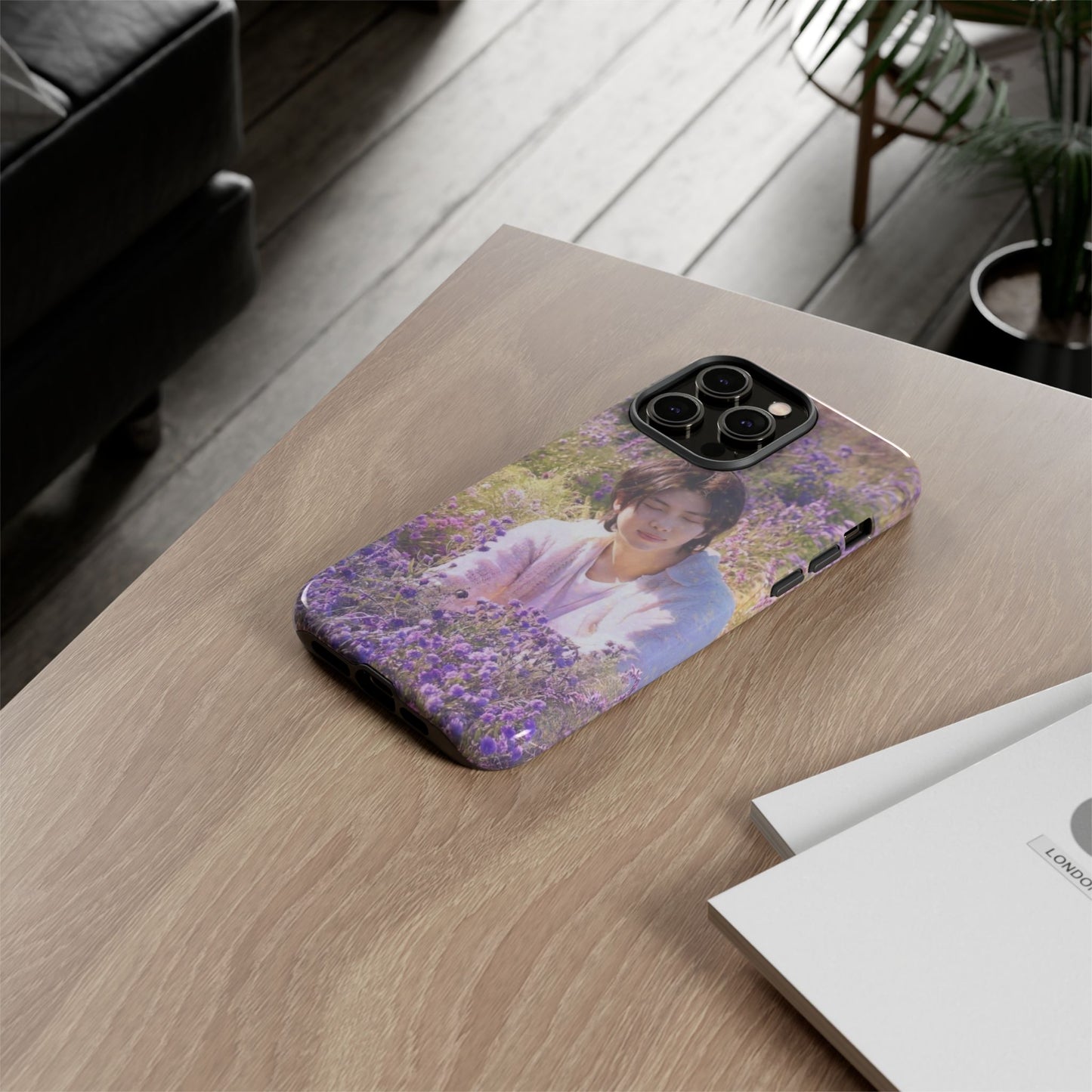 RM Floral Lavender Photo Phone Case